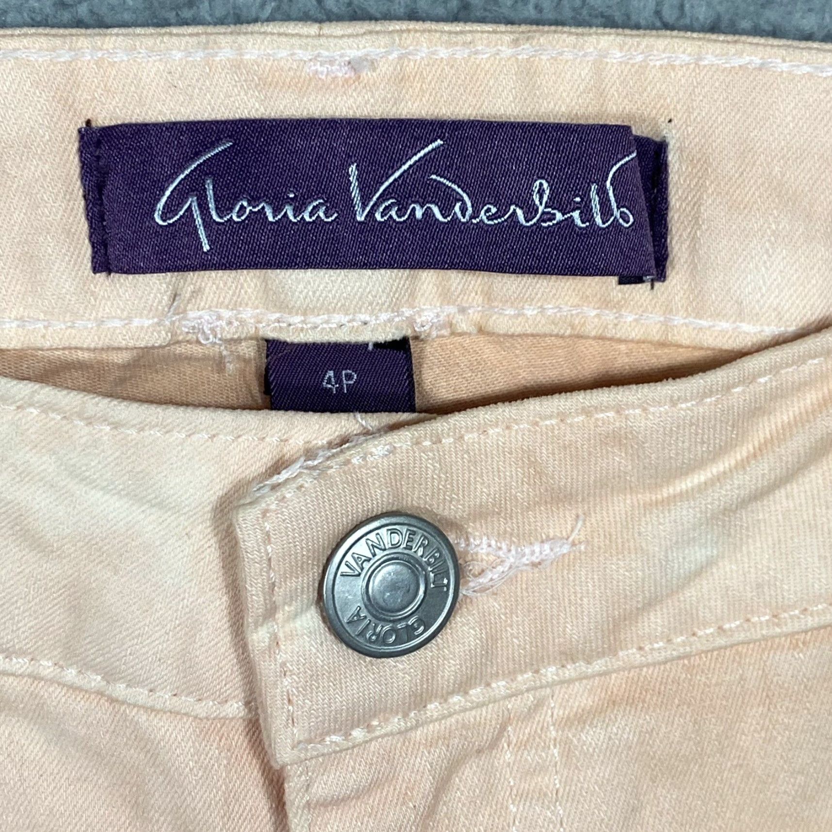 Gloria Vanderbilt Gloria Vanderbilt Bermuda Shorts Women’s 4P Denim Tie-Dye Orange 5-Pocket Stretch Casual Travel Women Size 27" / US 4 / IT 40 - 3 Thumbnail