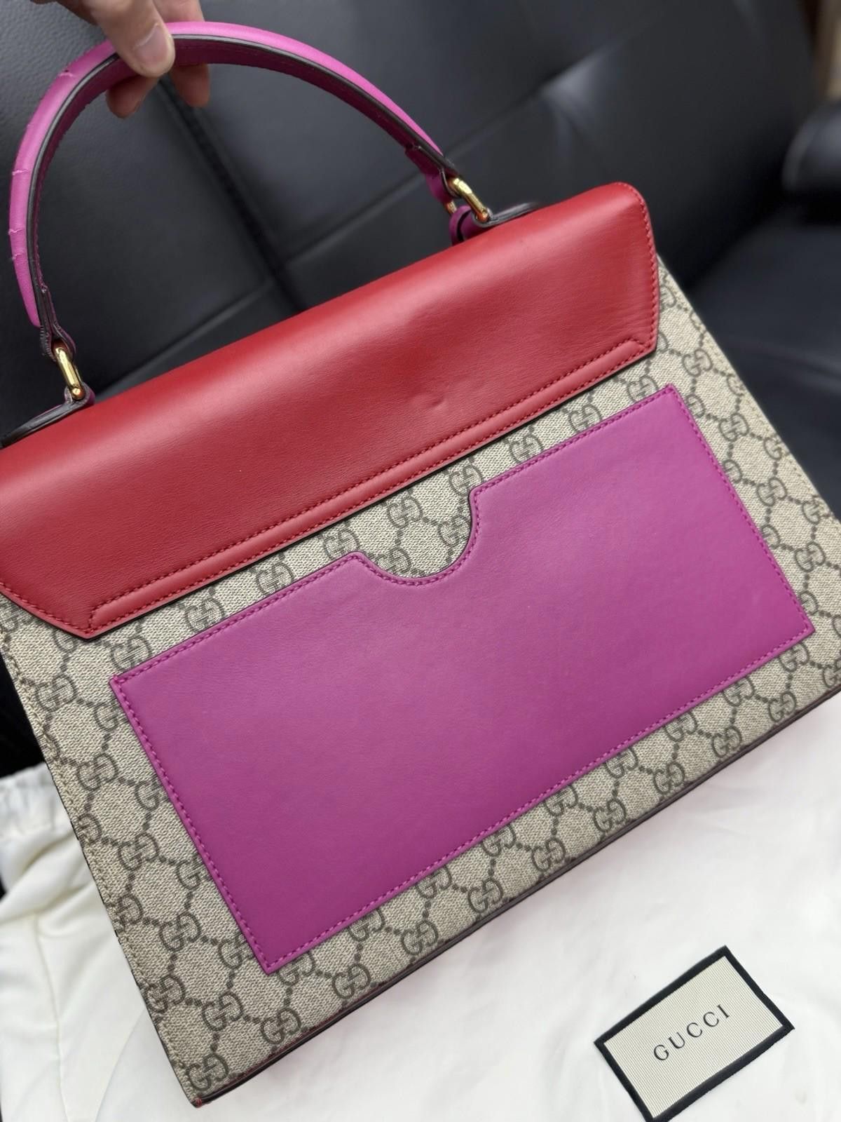 Gucci Gucci GG Supreme Handbag Shoulder Bag Padlock Purse $2300 Size ONE SIZE - 3 Thumbnail