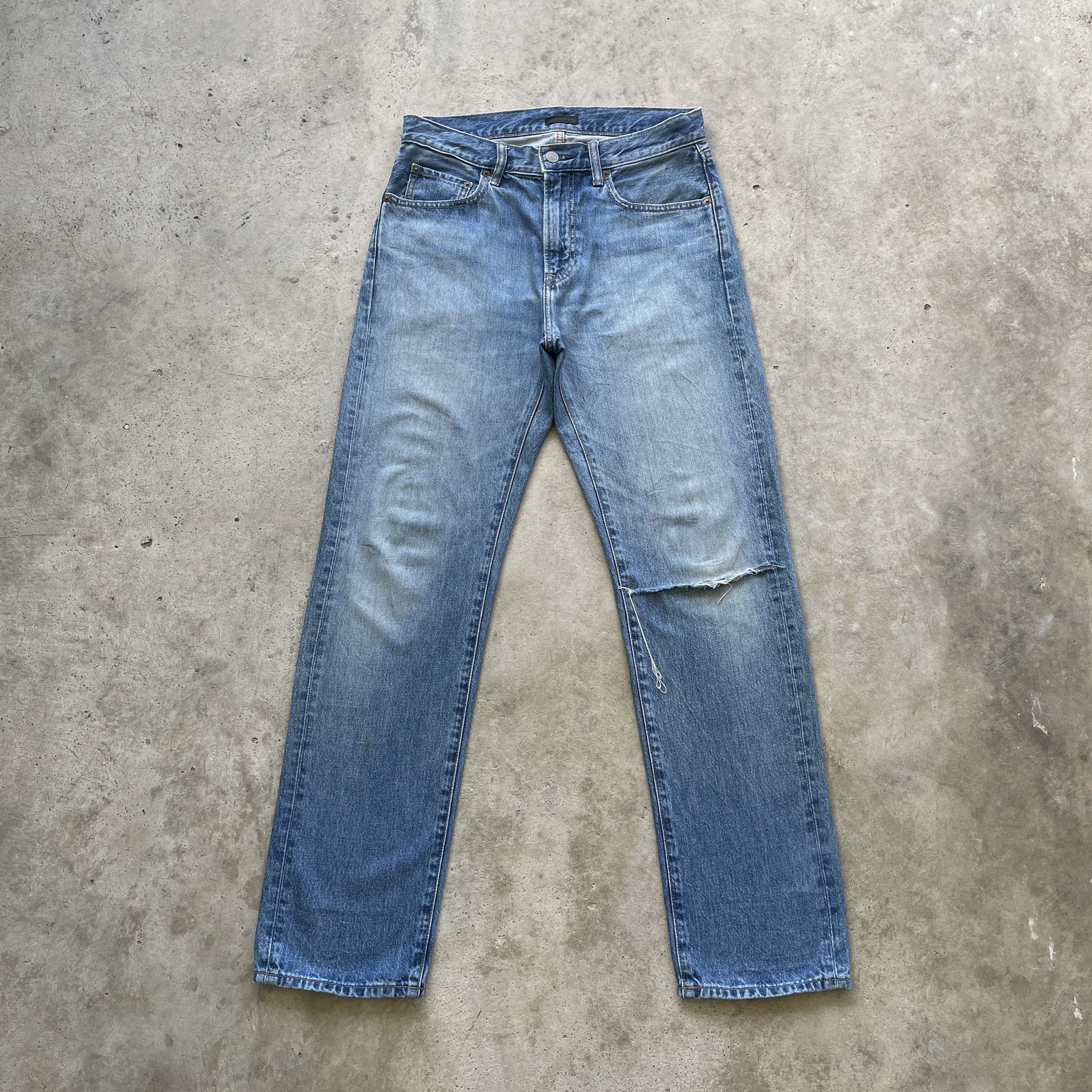 Japanese Brand VINTAGE JAPANESE RIPPED JEANS DISTRESSED PANTS FADED W31 Size US 31 - 2 Thumbnail