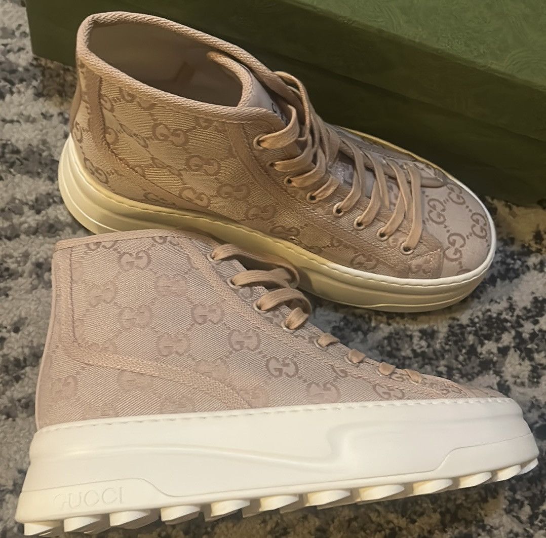 Gucci Gucci GG High Top Sneaker Rose Size US 9.5 / IT 39.5 - 6 Thumbnail
