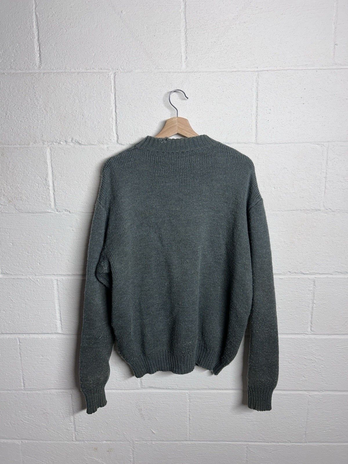 Other Vintage Swiss Military Virgin Wool Blend Sweater Half Zip Size US XL / EU 56 / 4 - 3 Thumbnail