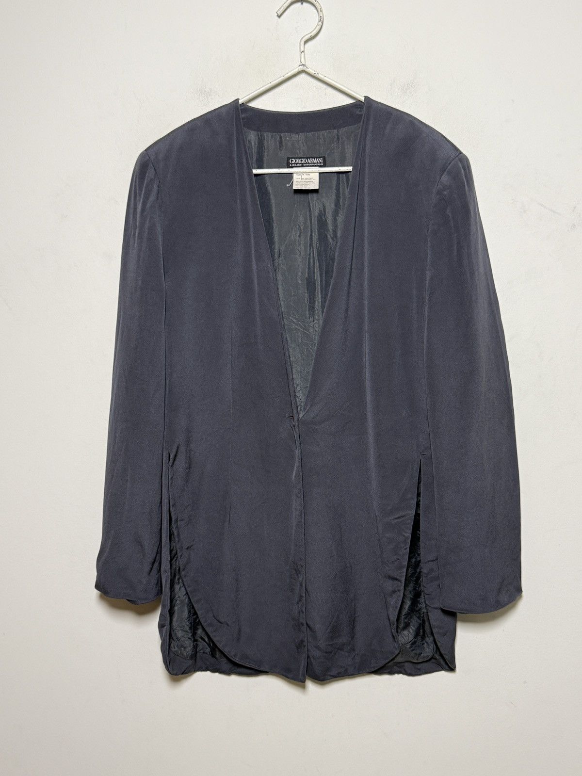 Giorgio Armani Vintage Armani silk blazer jacket s-m Size US M / EU 48-50 / 2 - 2 Thumbnail