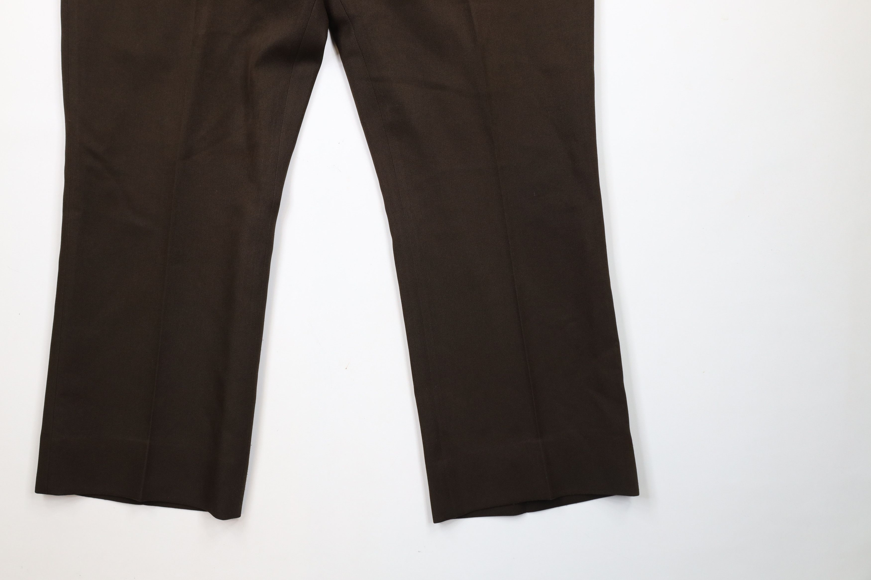 Vintage Vintage 70s Streetwear Bell Bottoms Chino Pants Brown USA Size US 42 / EU 58 - 4 Thumbnail