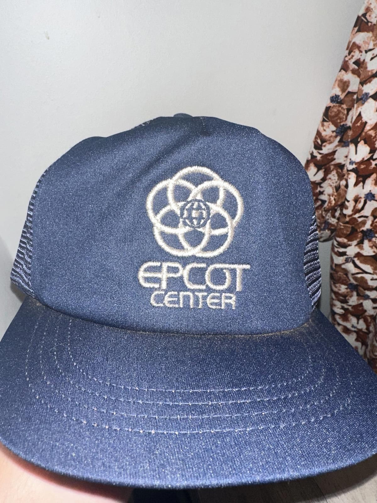 Vintage Disney World Embroidered Epcot Center Trucker Hat