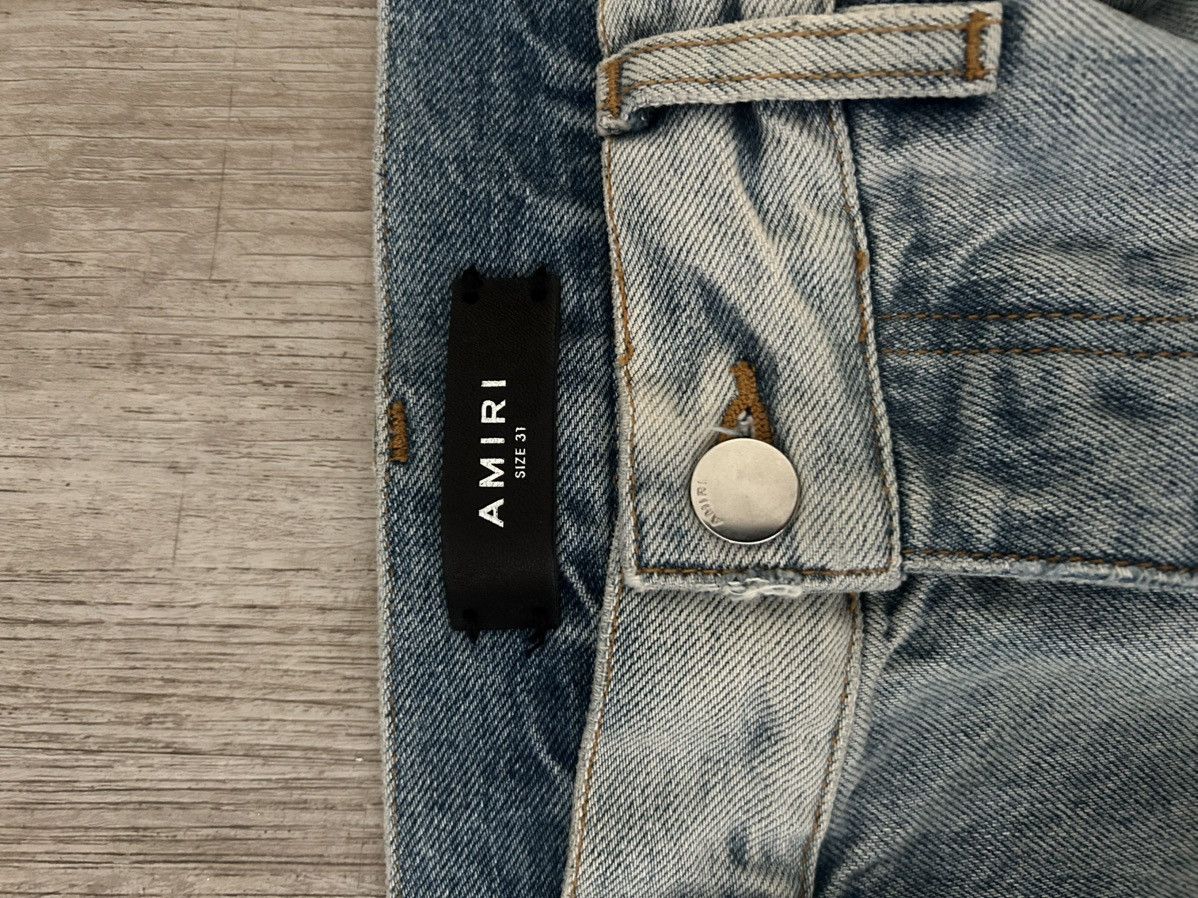 Amiri Amiri Logo Straight Jean Stone Indigo size 31 custom fitted Size US 31 - 4 Thumbnail
