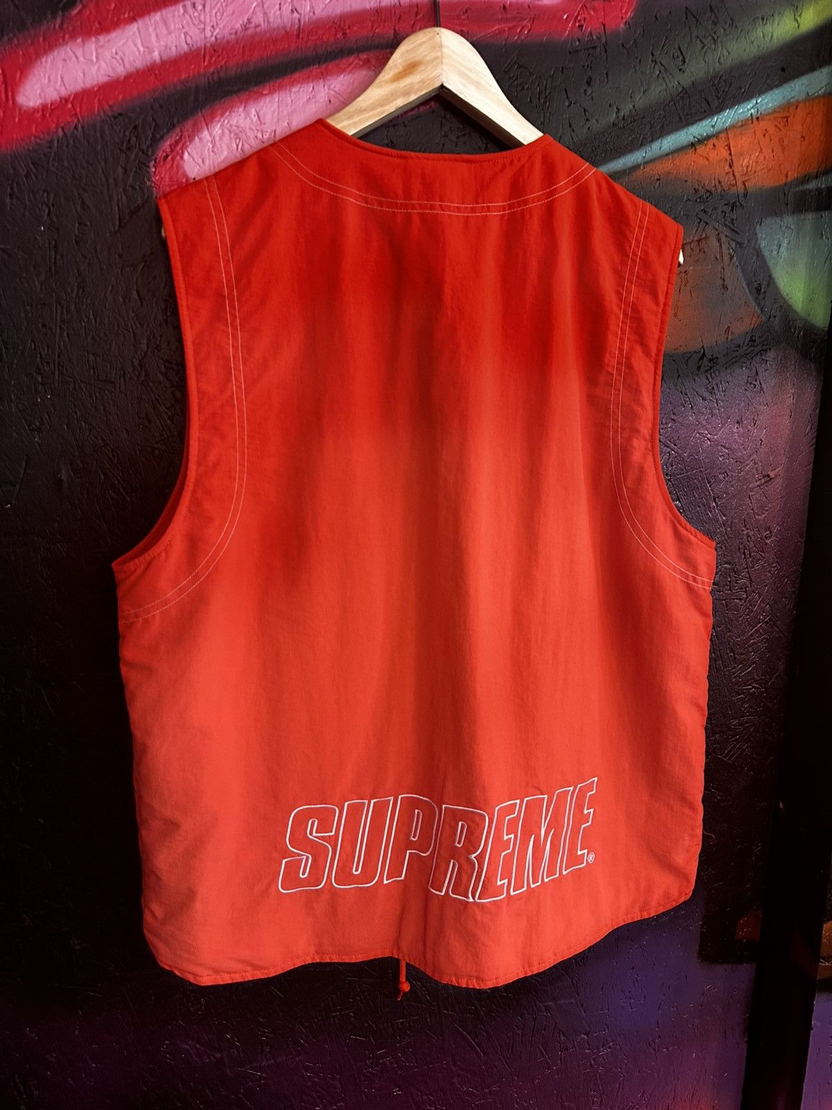 Supreme Supreme Nylon Cargo Vest dark orange Size US M / EU 48-50 / 2 - 2 Thumbnail