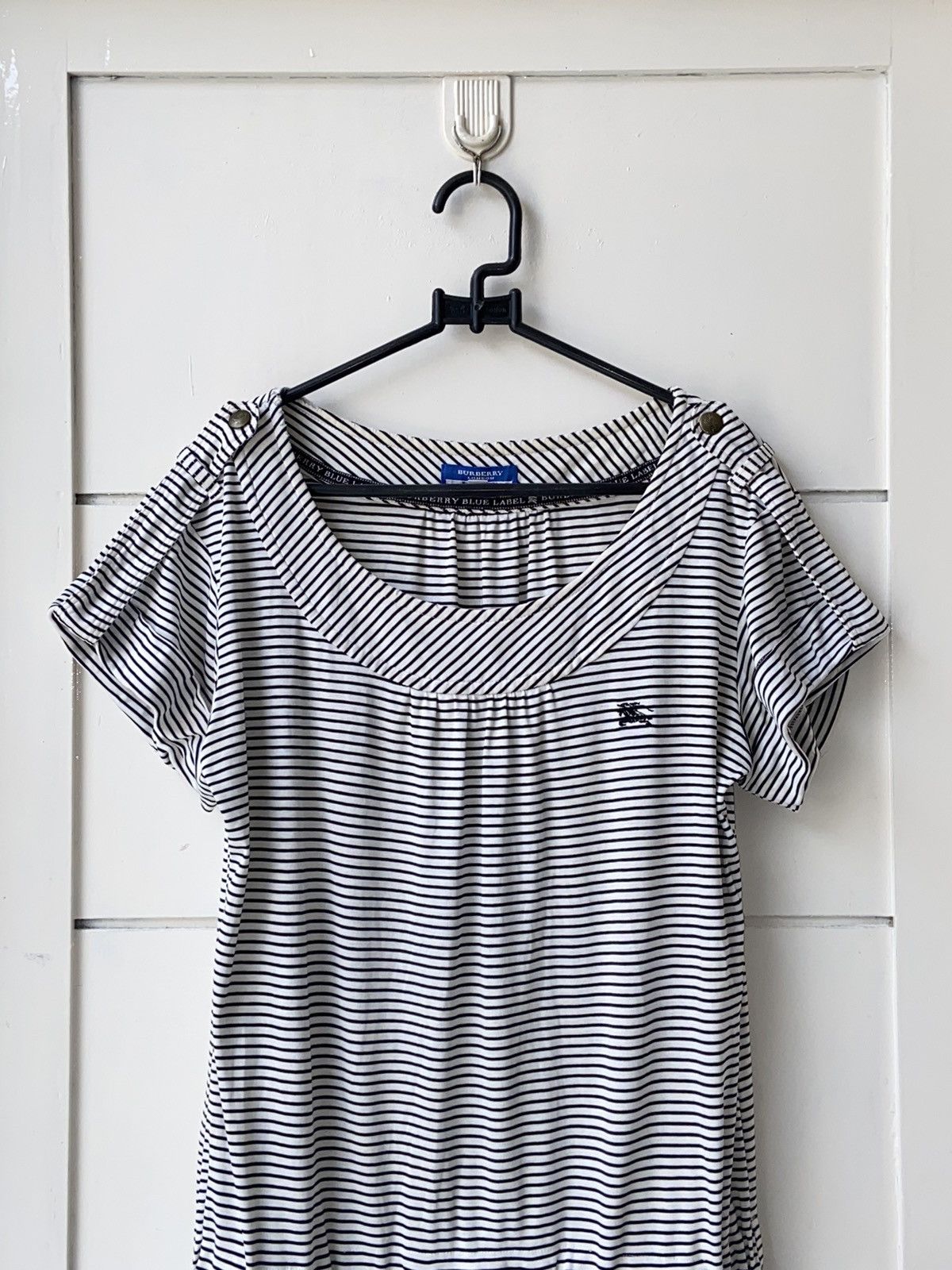 Burberry BURBERRY Striped Midi Dress Size XS / US 0-2 / IT 36-38 - 15 Thumbnail