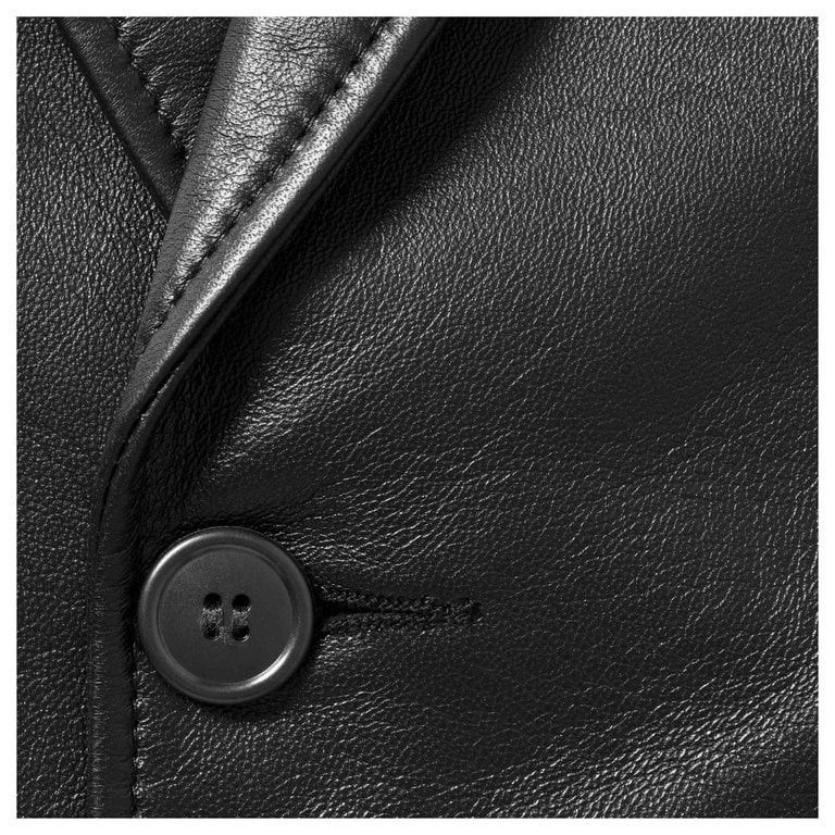 Schott × Supreme Supreme x Schott Leather Overcoat Black XL 26SS Made in USA Size US XL / EU 56 / 4 - 4 Thumbnail
