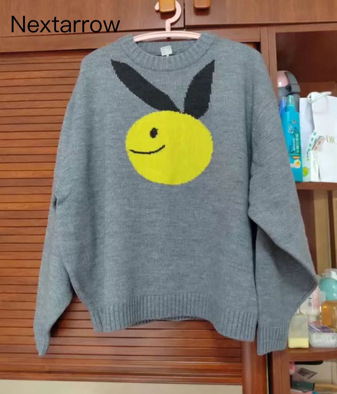 Kapital Kapital smiley face rabbit ear wool sweater2412-Nextarrow Size US L / EU 52-54 / 3 - 1 Thumbnail