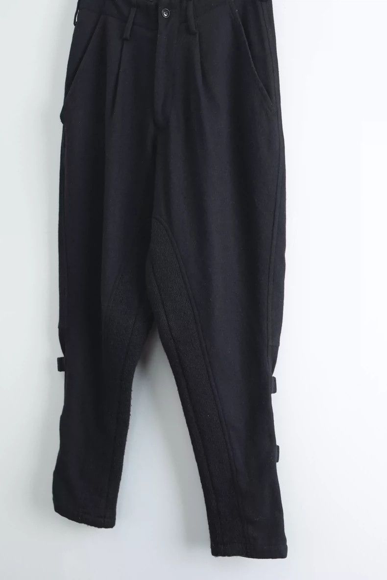 Yohji Yamamoto Yohji Yamamoto size 1 Black Wool Tapered Breeches pants 250 Size US 30 / EU 46 - 3 Thumbnail