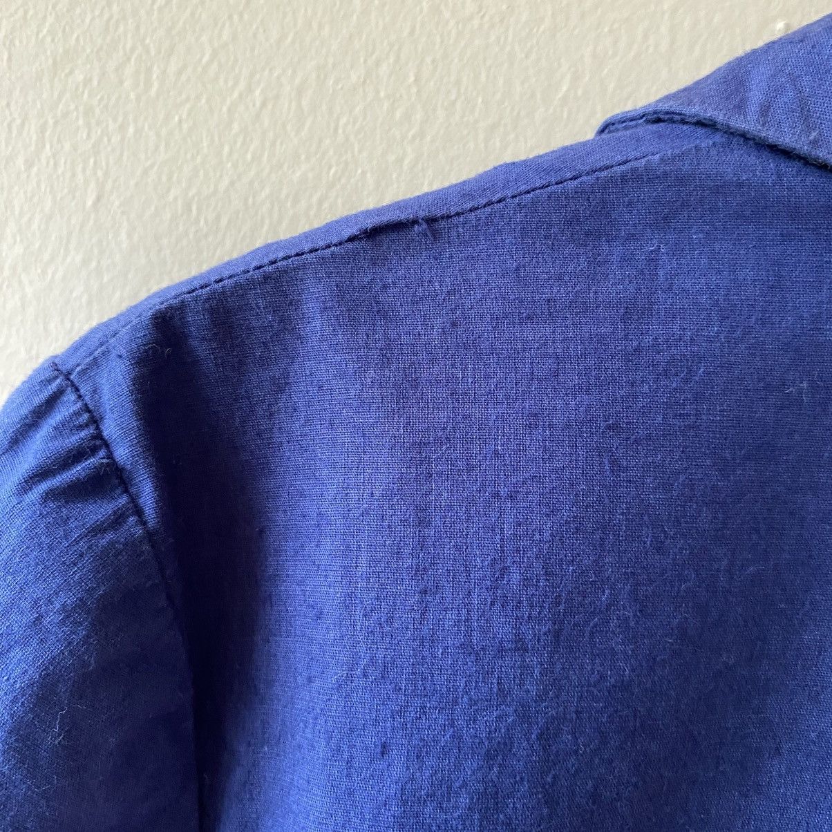Isabel Marant ISABEL MARANT Royal Blue Short Sleeve Collared Dress Size M / US 6-8 / IT 42-44 - 13 Thumbnail