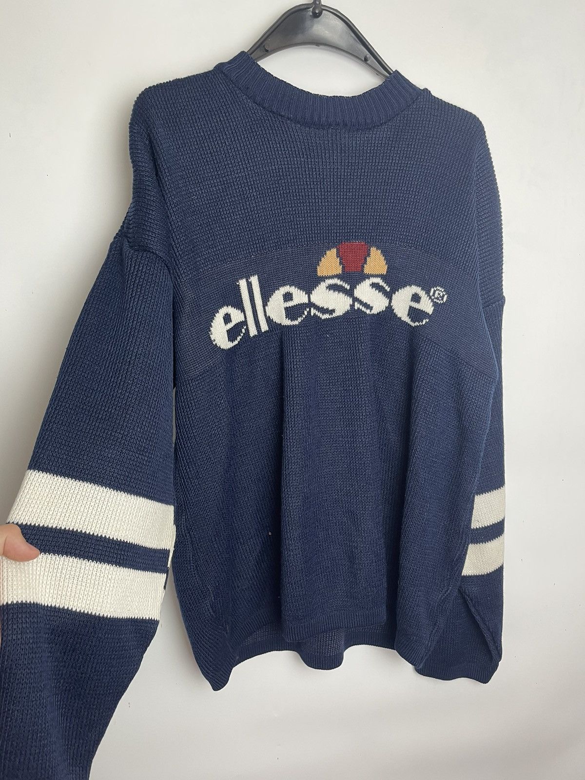 Ellesse × Vintage Vintage 90s Ellesse Sweatshirt Clothing Sweater Size US XL / EU 56 / 4 - 2 Thumbnail