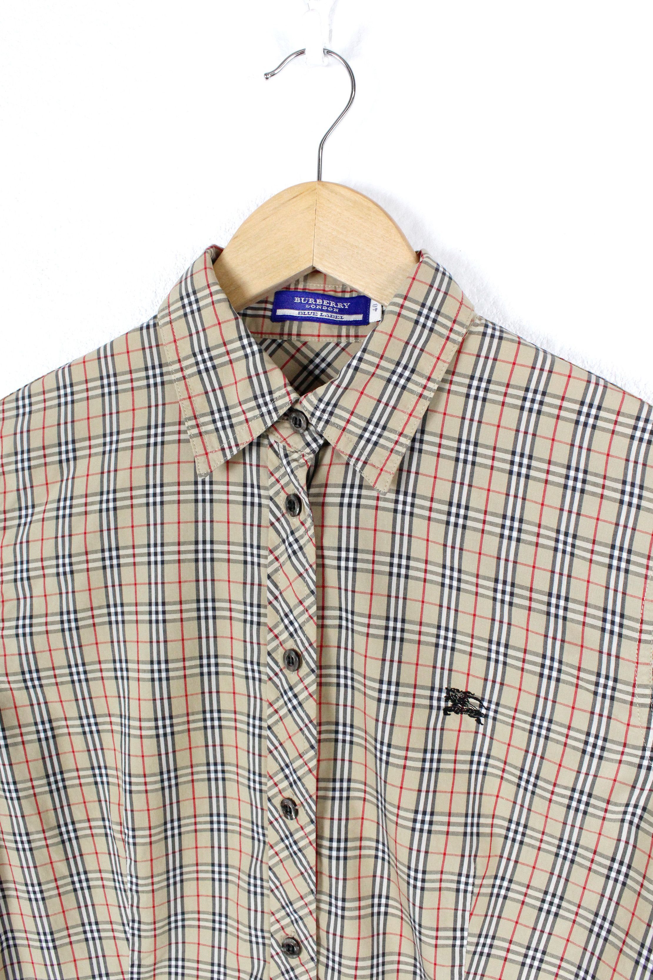 Burberry Womens Burberry Blue Label Japan Nova Check Knight Shirt Size S / US 4 / IT 40 - 2 Thumbnail