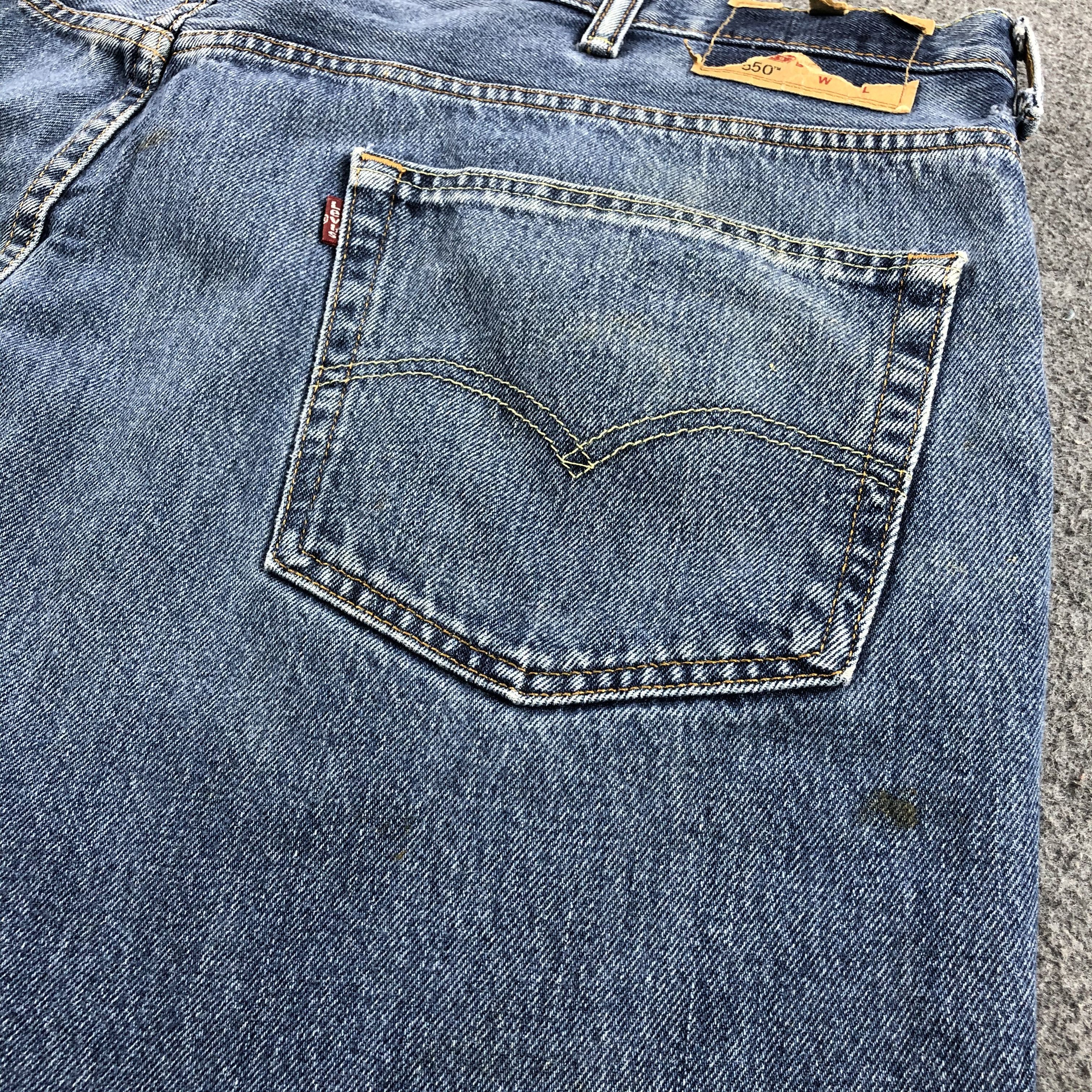 Levi's Vintage Blue Wash Levis 550 Jeans-J1609 Size US 44 / EU 60 - 8 Thumbnail
