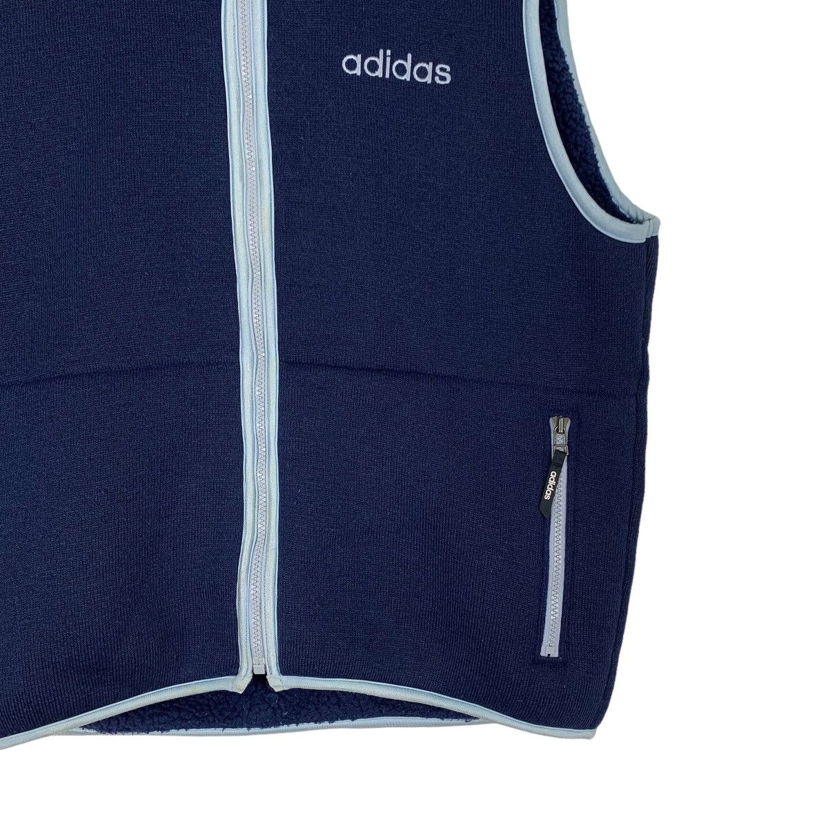 Adidas 90's ADIDAS Embroidery Logo Deep Pile Fleece Vest #1156-C53 Size US L / EU 52-54 / 3 - 6 Thumbnail