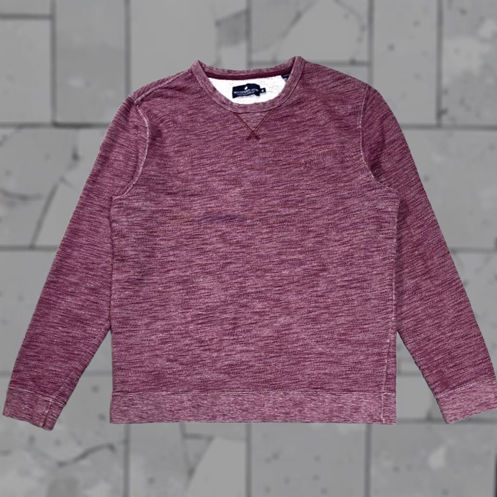 Southern Tide Southern Tide Sweatshirt Mens M Heather Maroon Crew Neck Pullover Knit Embroidered Skipjack Logo Casual All Seasons Regular Fit Shirt Clothing Size US M / EU 48-50 / 2 - 1 Thumbnail