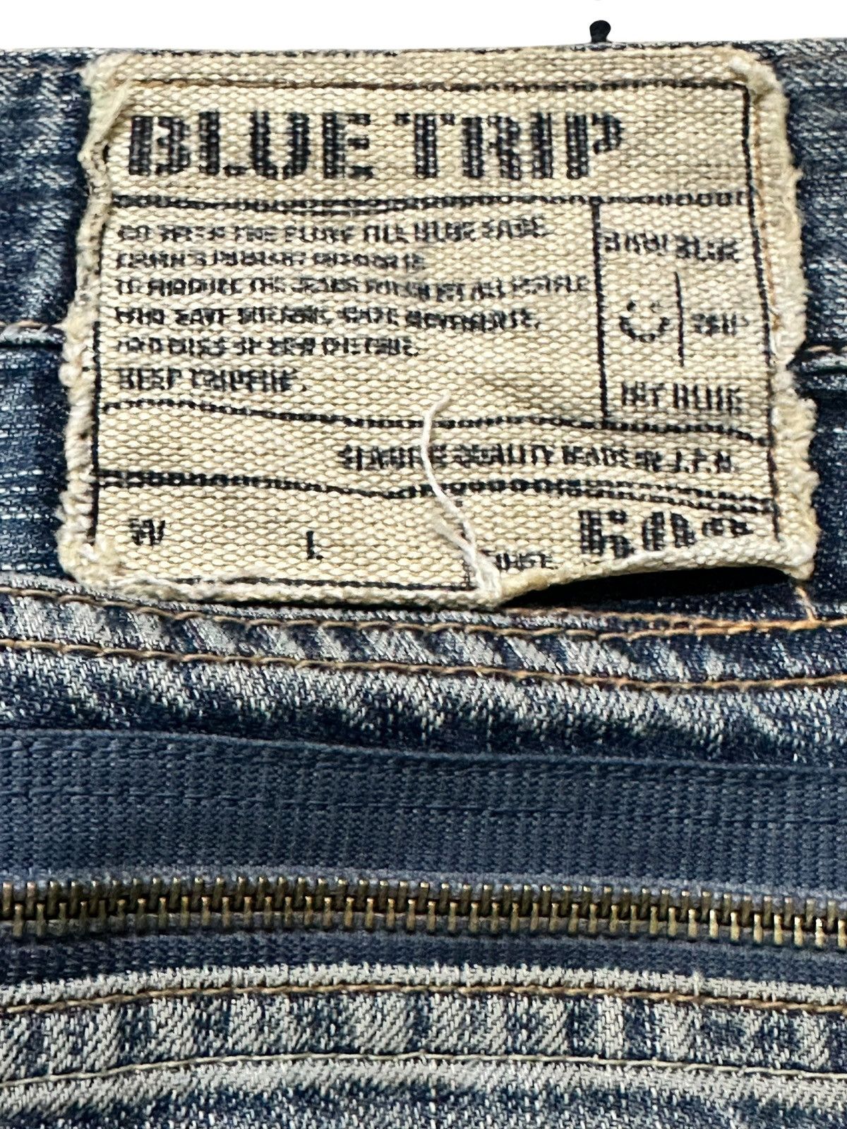 Edwin Vintage Edwin 503 Blue Trip Mudwash Ripped Distressed Denim Size US 32 / EU 48 - 8 Thumbnail