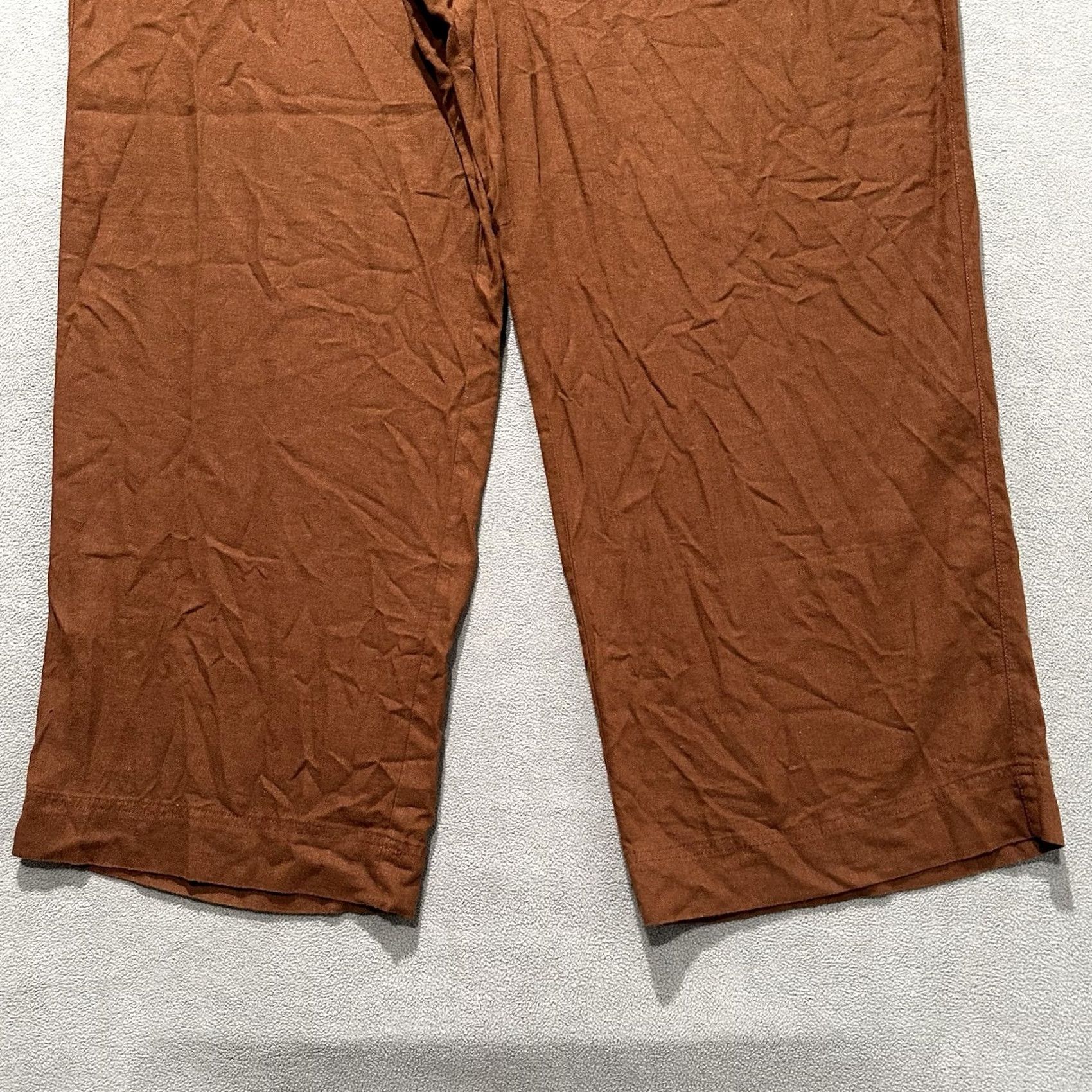 Old Navy NWOT Old Navy High Waisted Linen Blend Wide Leg Pants Precious Earth Tan 2XL - Returns accepted Size 40" / US 18 - 5 Thumbnail