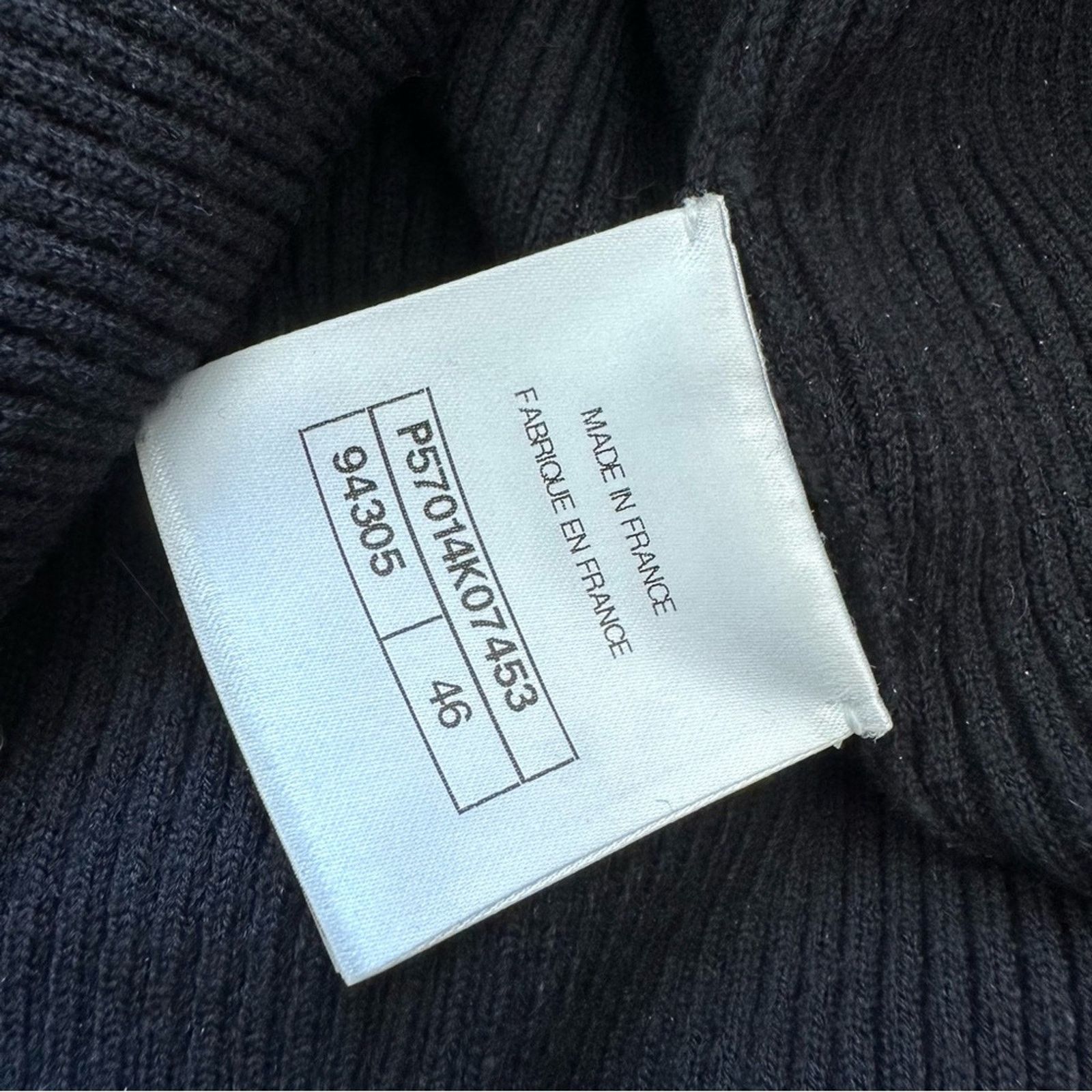 Chanel CHANEL black dress Paneled Knit size 46FR or XL Authentic Size XL / US 12-14 / IT 48-50 - 11 Thumbnail
