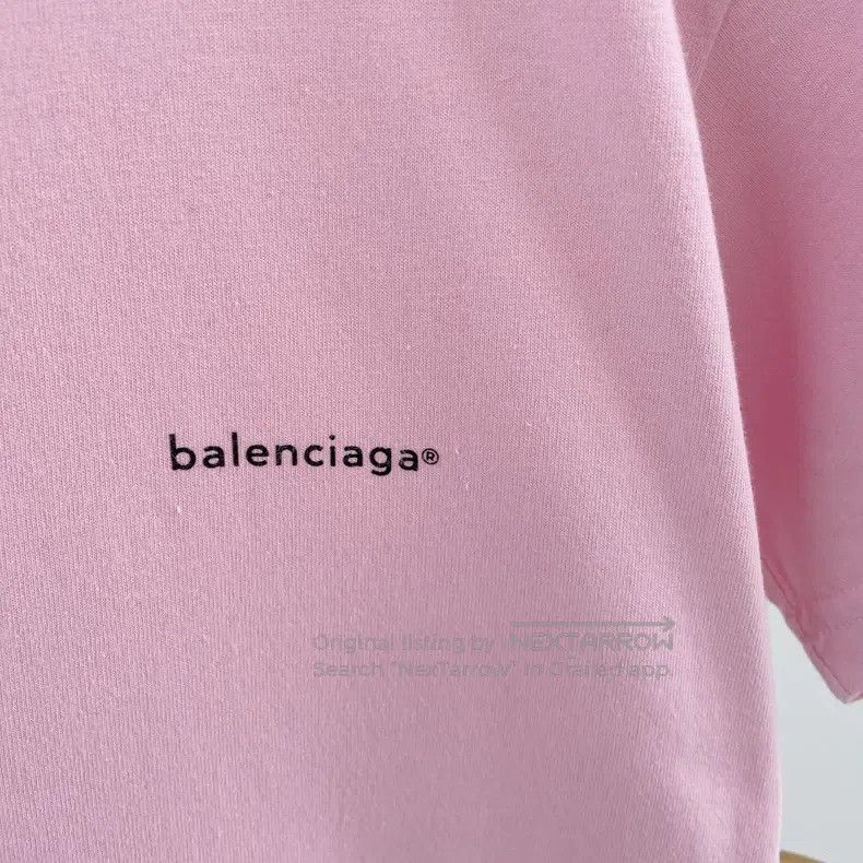 Balenciaga Balenciaga Pink Logo T-Shirt, Size S Size US S / EU 44-46 / 1 - 5 Thumbnail
