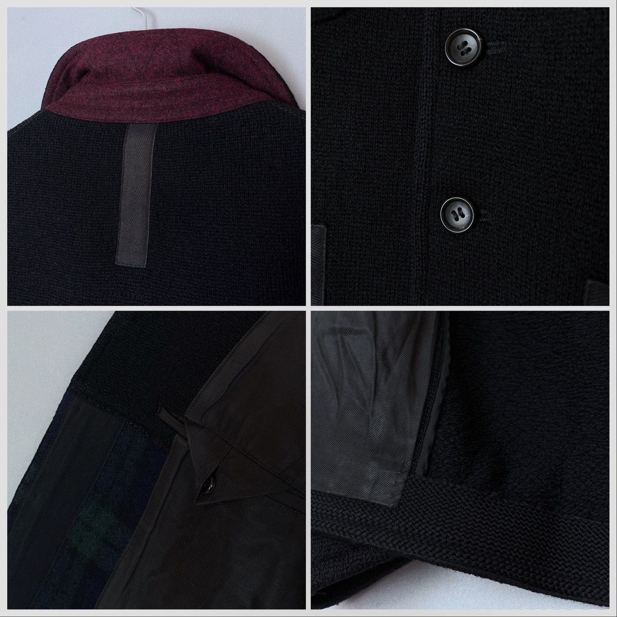 Comme des Garcons × Comme des Garcons Homme Plus × Junya Watanabe 🔥RUNWAY 2011 JUNYA WATANABE WOOL PANELED JACKET Size US L / EU 52-54 / 3 - 8 Thumbnail