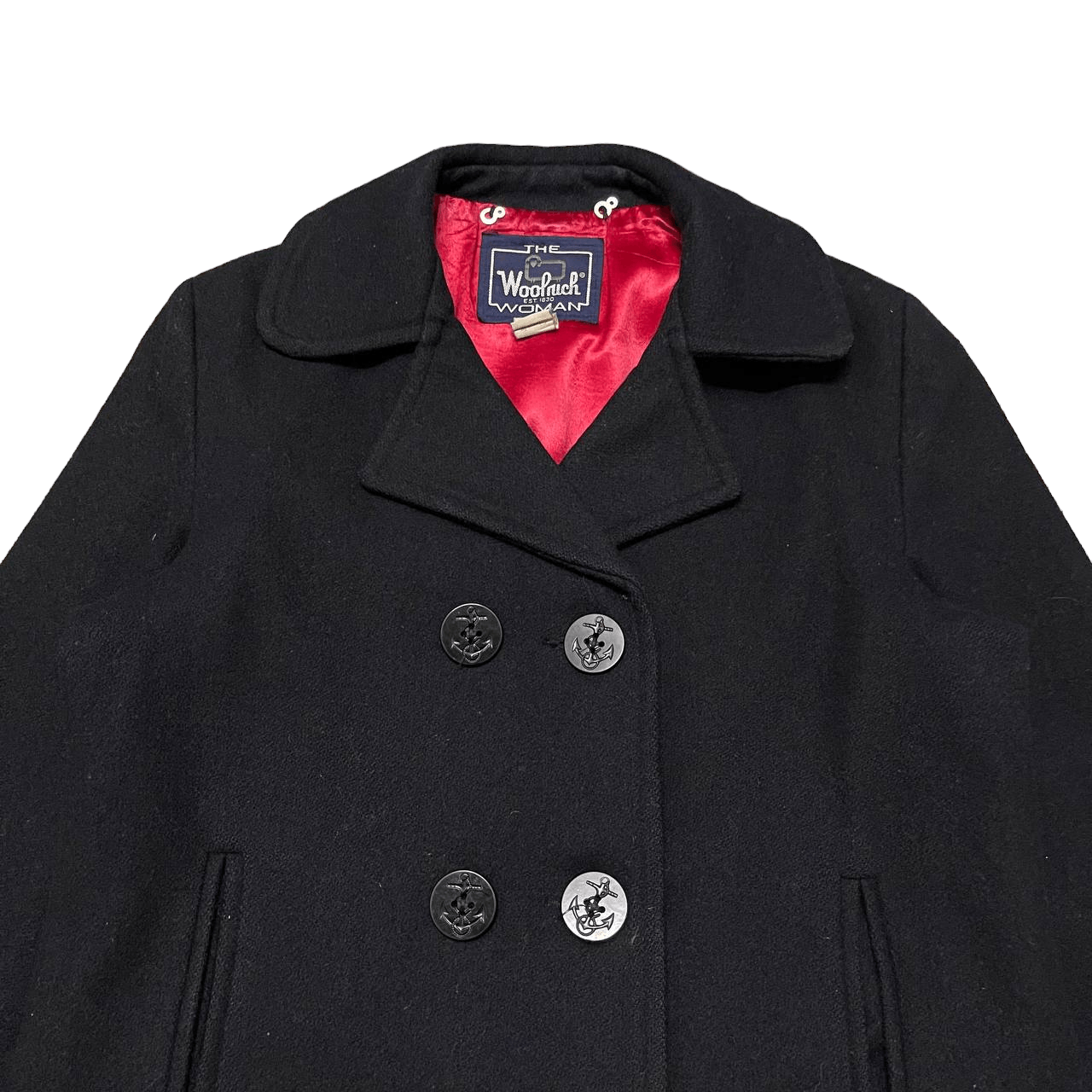 Woolrich Woolen Mills Vintage 80's Woolrich Wool Peacoat Size M / US 6-8 / IT 42-44 - 2 Thumbnail