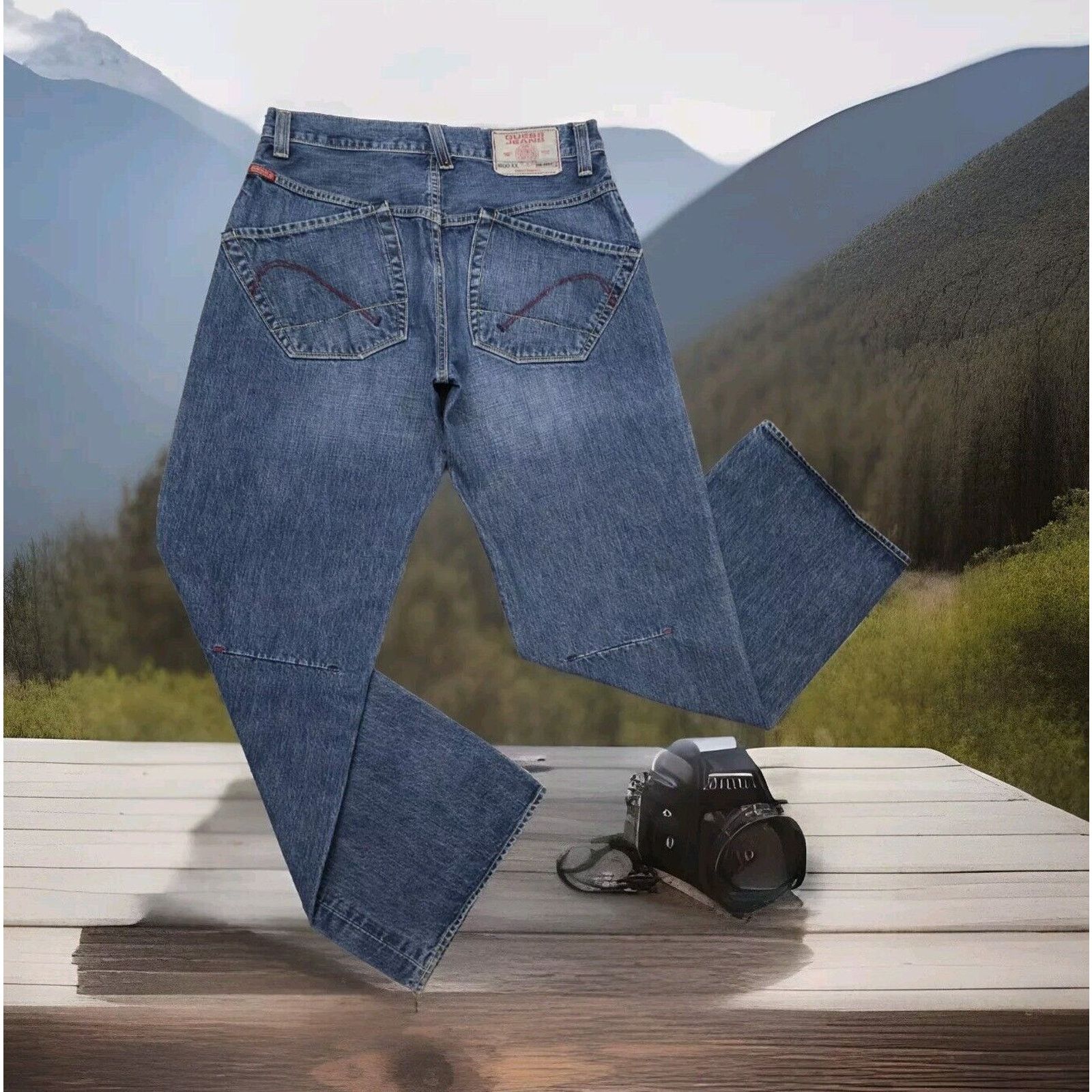 Guess Guess Vintage Jeans Blue Classic 00.XX Straight Denim 90's Size US 30 / EU 46 - 4 Thumbnail