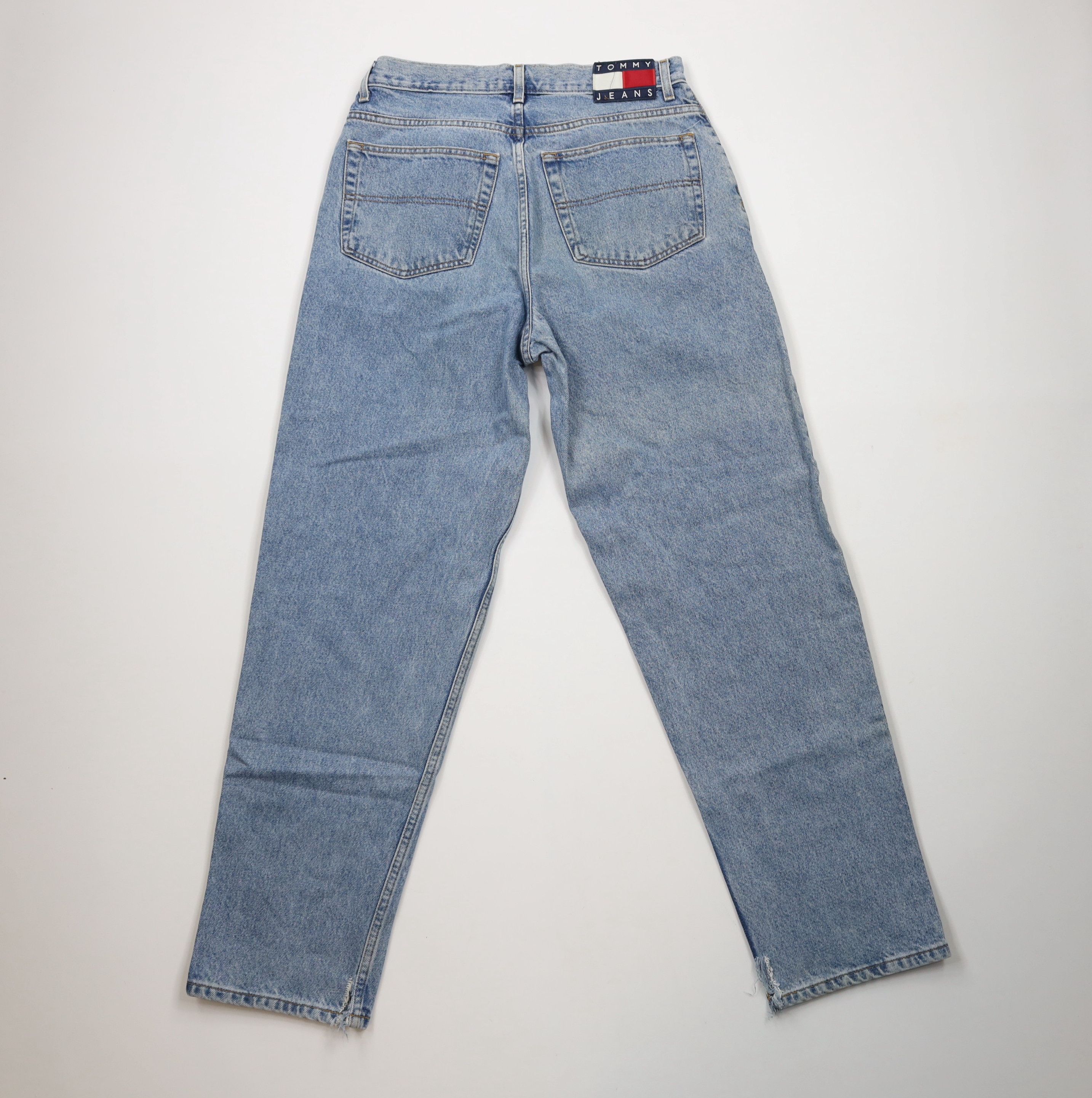 Tommy Hilfiger × Vintage Vintage 90s Tommy Hilfiger Spell Out Baggy Fit Denim Jeans Size US 32 / EU 48 - 12 Thumbnail