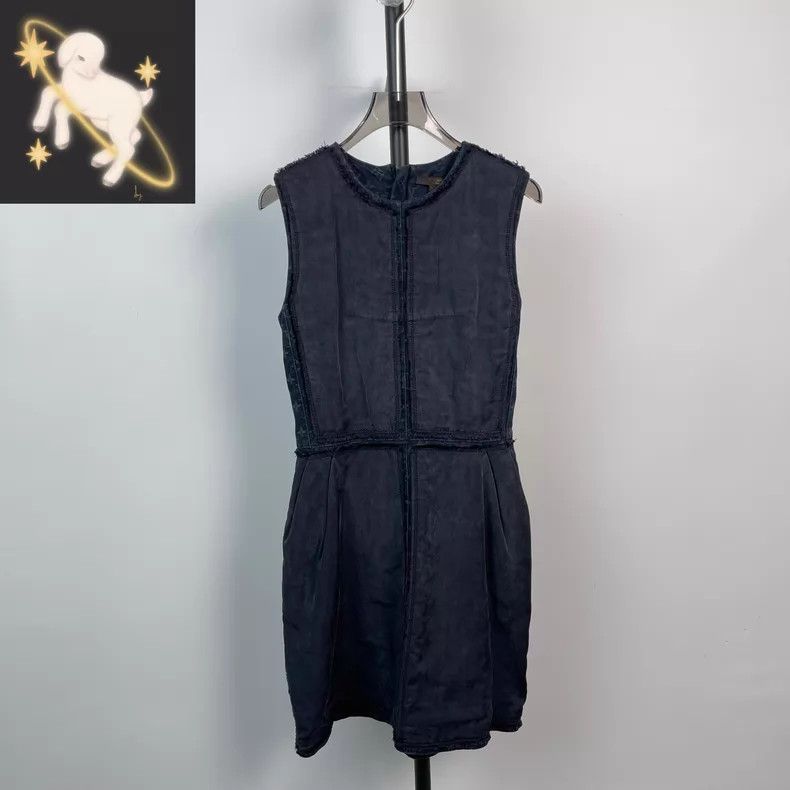 Louis Vuitton Louis Vuitton Blue patchwork full print denim dress Size XXS / US 00 / IT 34 - 1 Thumbnail