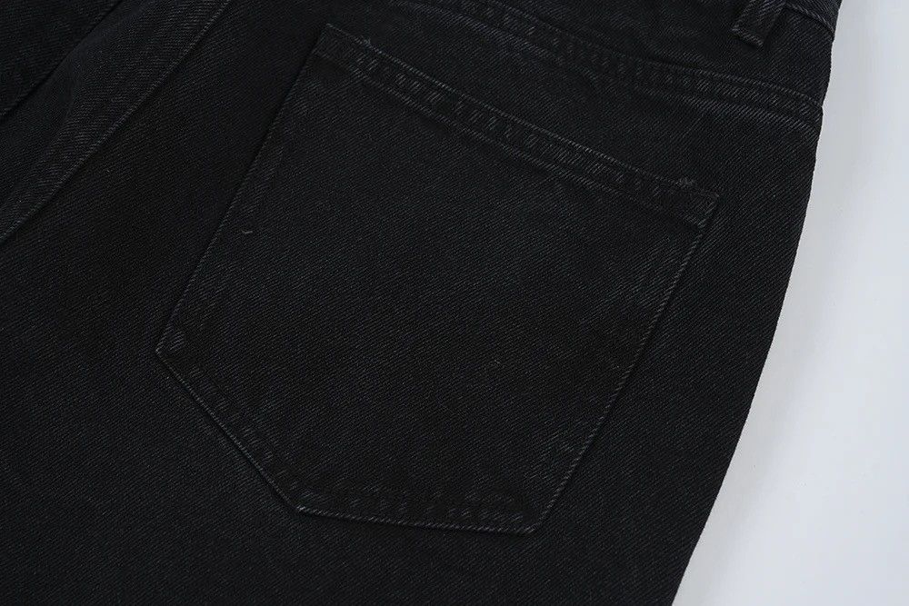 Designer × Japanese Brand Men's Torn Patchwork Jeans Loose Straight Ripped Casual Size US 30 / EU 46 - 9 Thumbnail