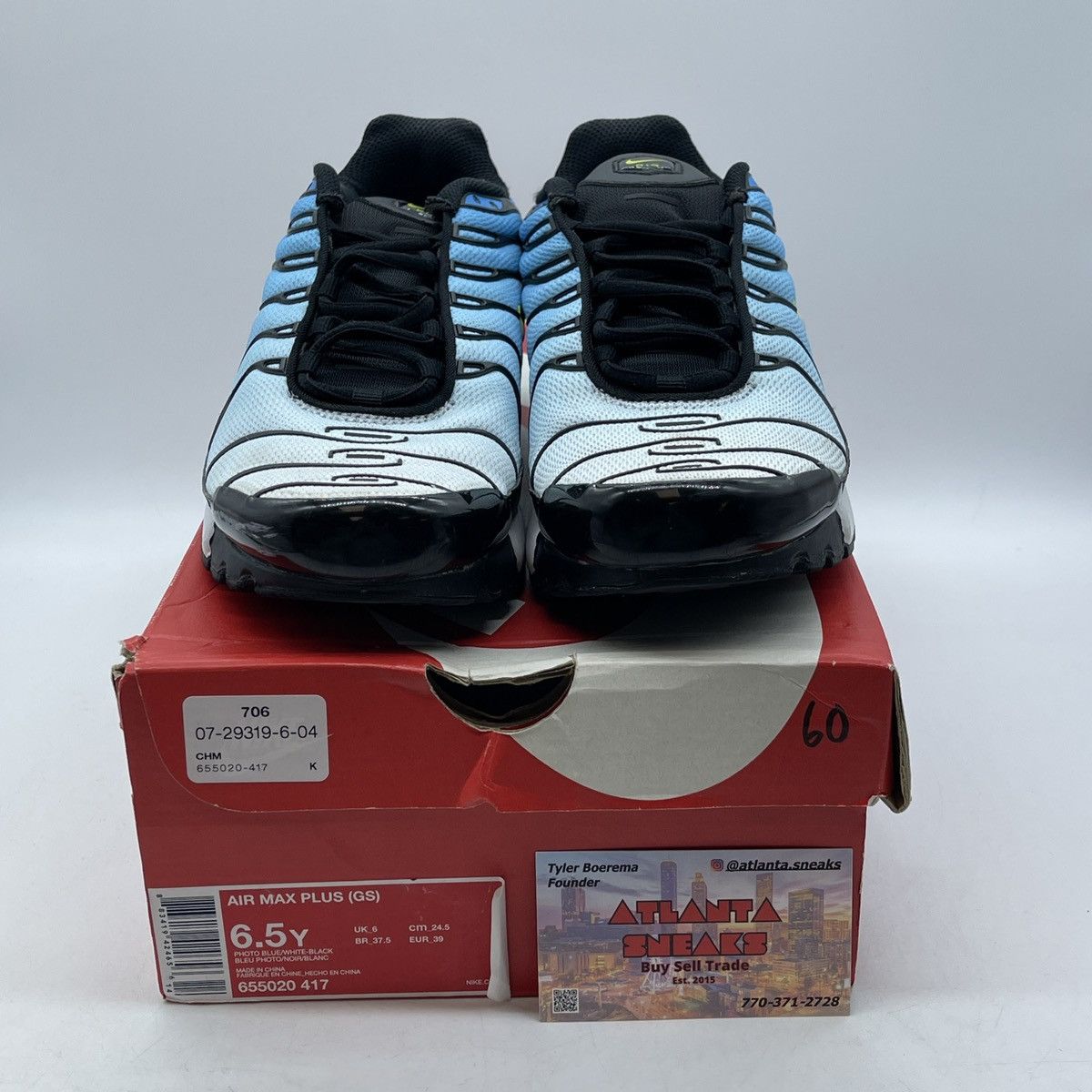 Nike Air max plus photo blue Size US 6.5 / EU 39-40 - 2 Thumbnail