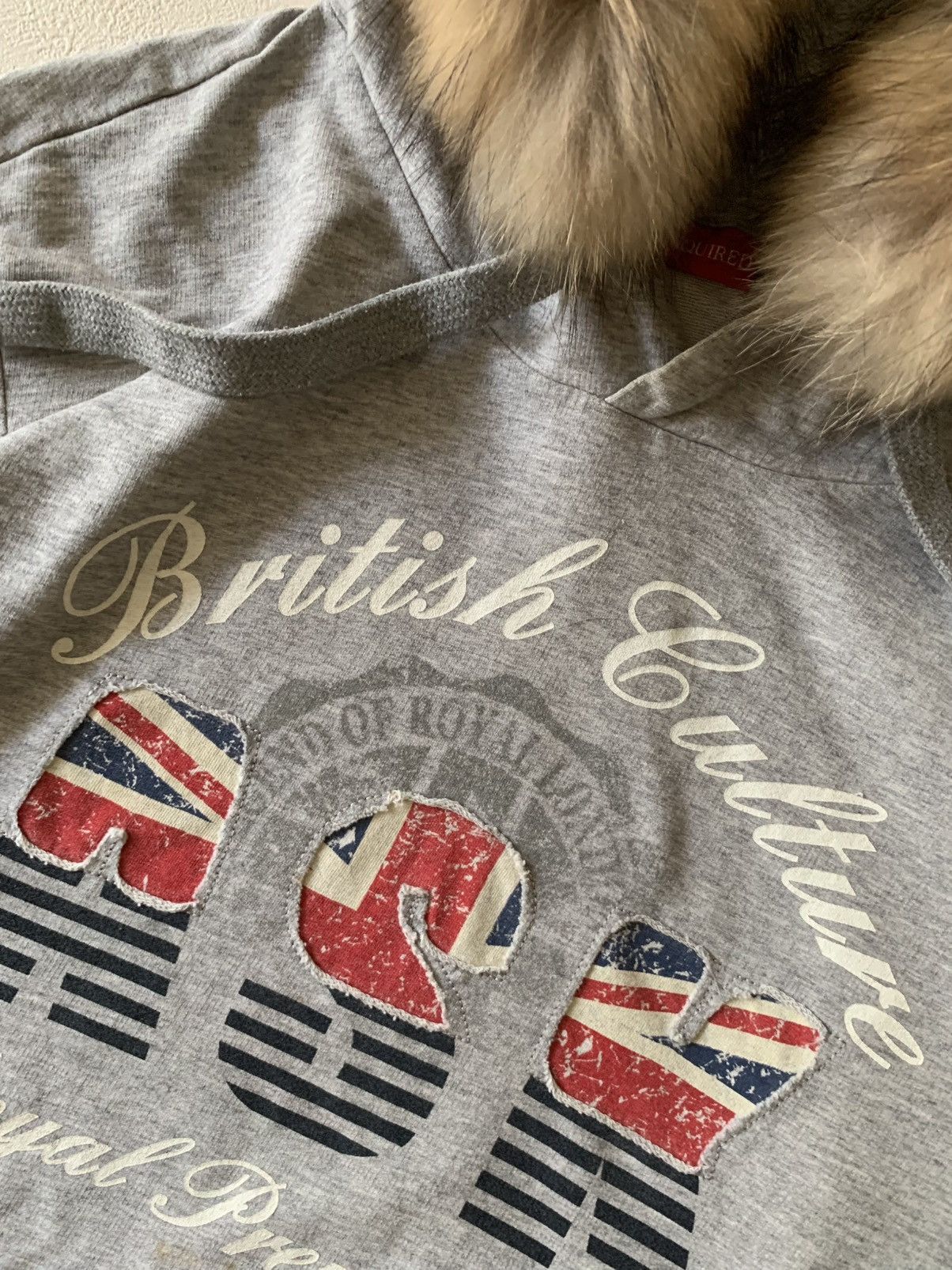 Japanese Brand 2000s ASK BRITISH VIBE FUR HOODIE IFSIXWASNINE LGB STYLE Size US L / EU 52-54 / 3 - 5 Thumbnail