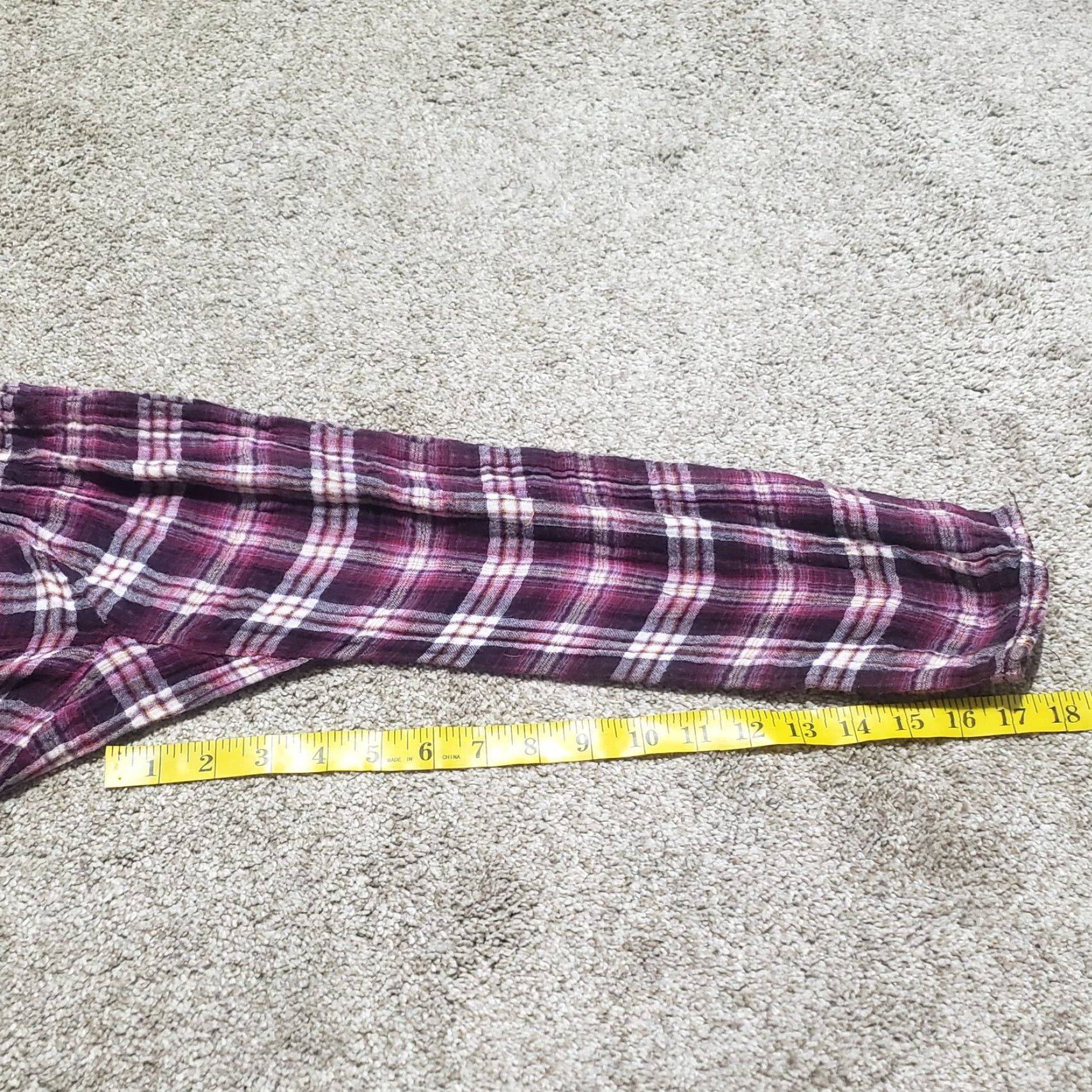 Vintage American Rag Purple Plaid Shirt Long Sleeve Shirt Adult Women's S Small Size S / US 4 / IT 40 - 6 Thumbnail