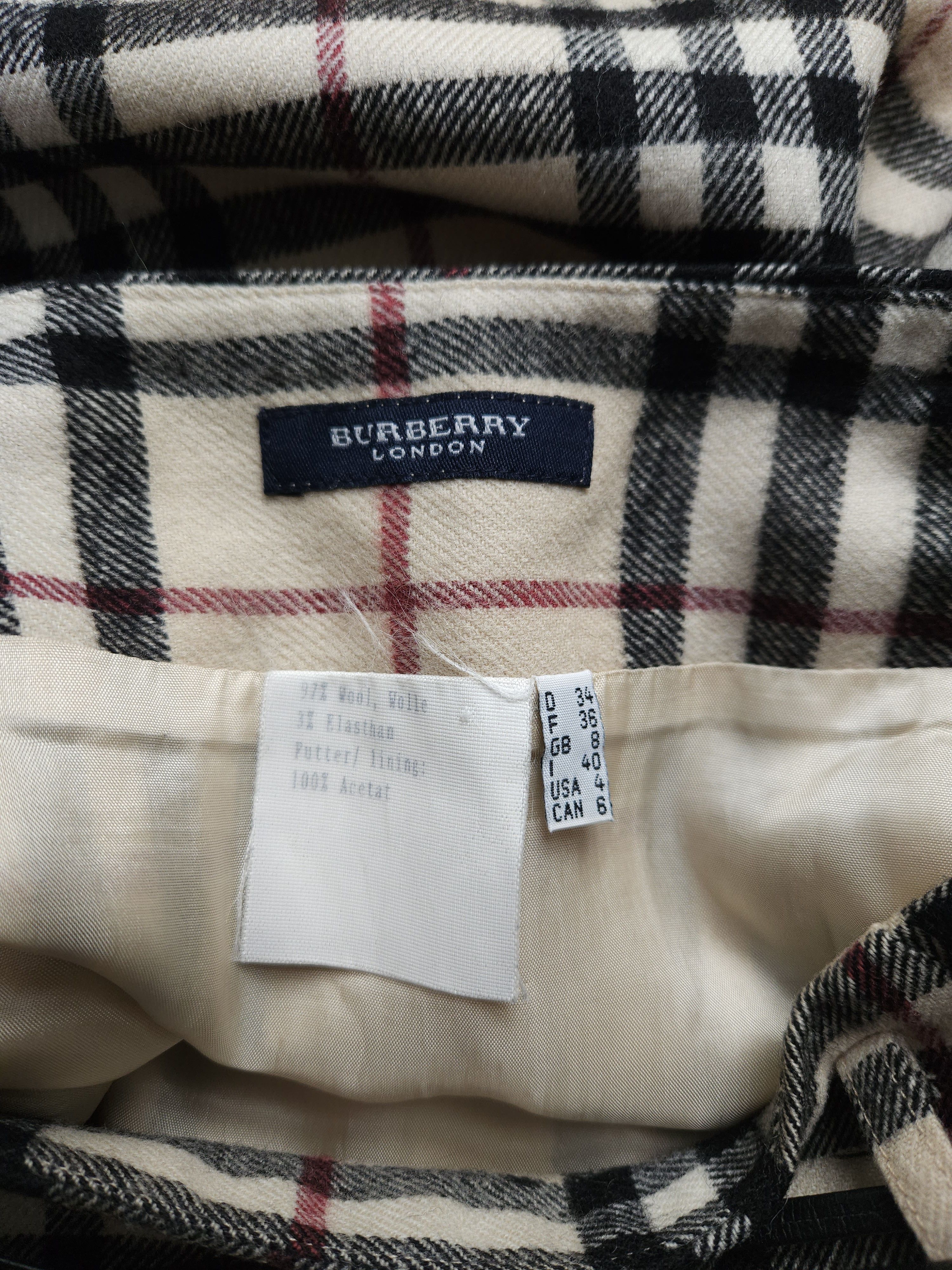 Burberry Burberry nova check wool pencil skirt Size 27" / US 4 / IT 40 - 16 Thumbnail