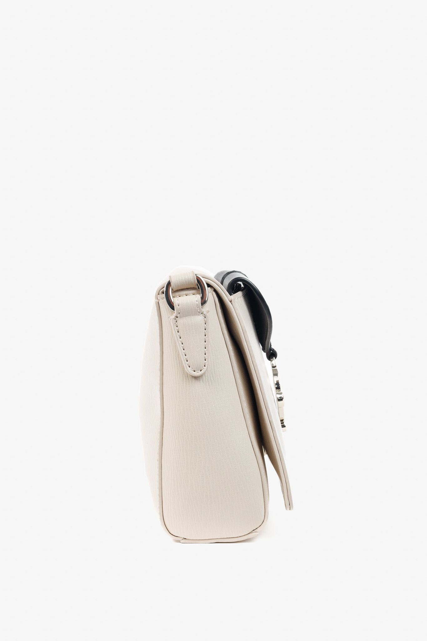 Love Moschino Love Moschino Cream Vegan-Leather Heart-Logo Shoulder Bag Size ONE SIZE - 3 Thumbnail