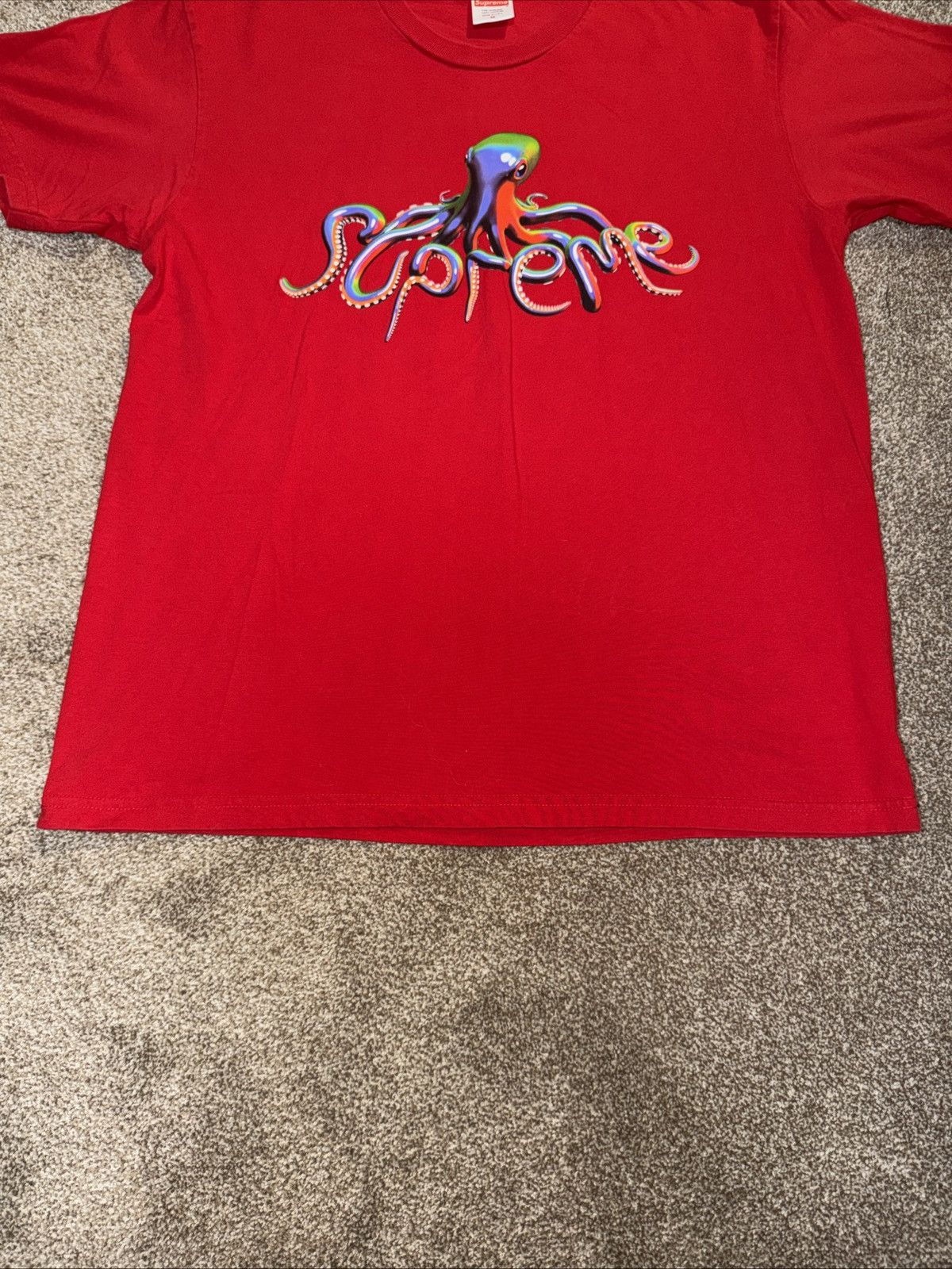 Supreme Supreme Tentacles Tee Shirt Red Size Medium Size US M / EU 48-50 / 2 - 2 Thumbnail