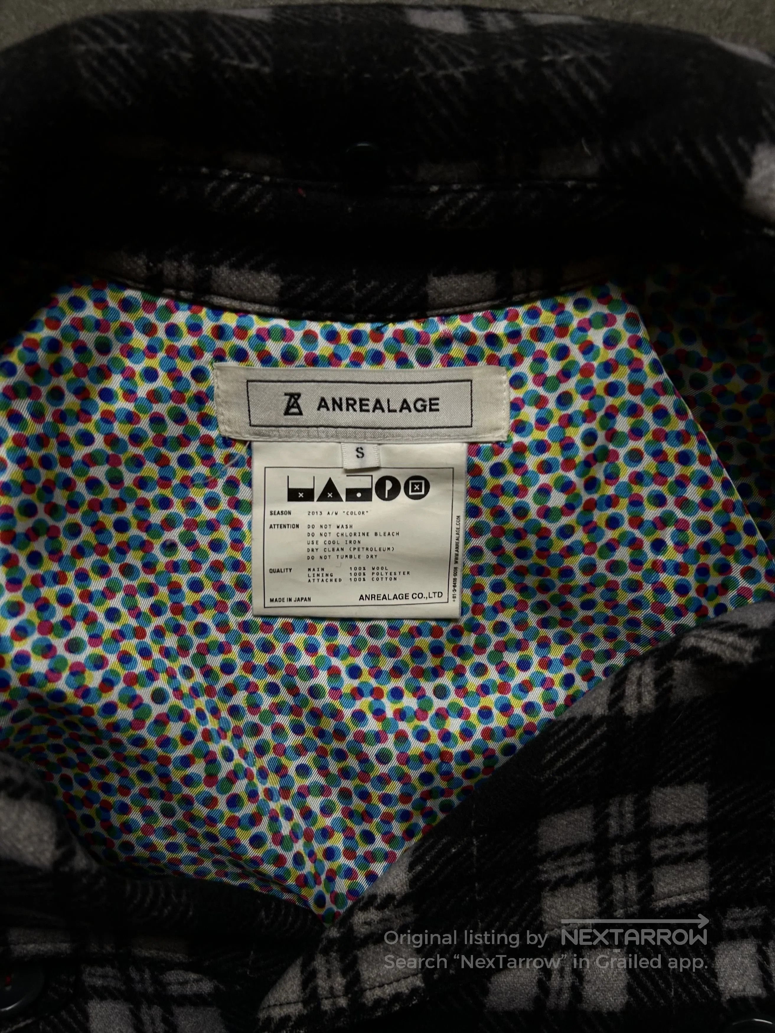 ANREALAGE multicolor check patterned trench coat. Size M / US 6-8 / IT 42-44 - 6 Thumbnail
