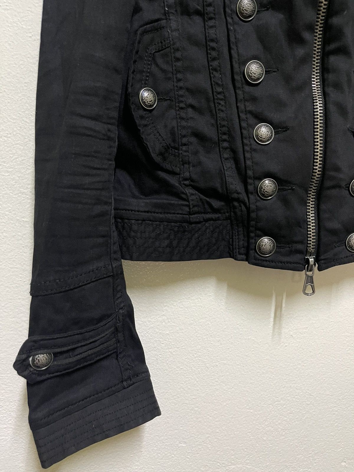 Japanese Brand GOA Band Jacket Military Style Punk Size XS / US 0-2 / IT 36-38 - 3 Thumbnail