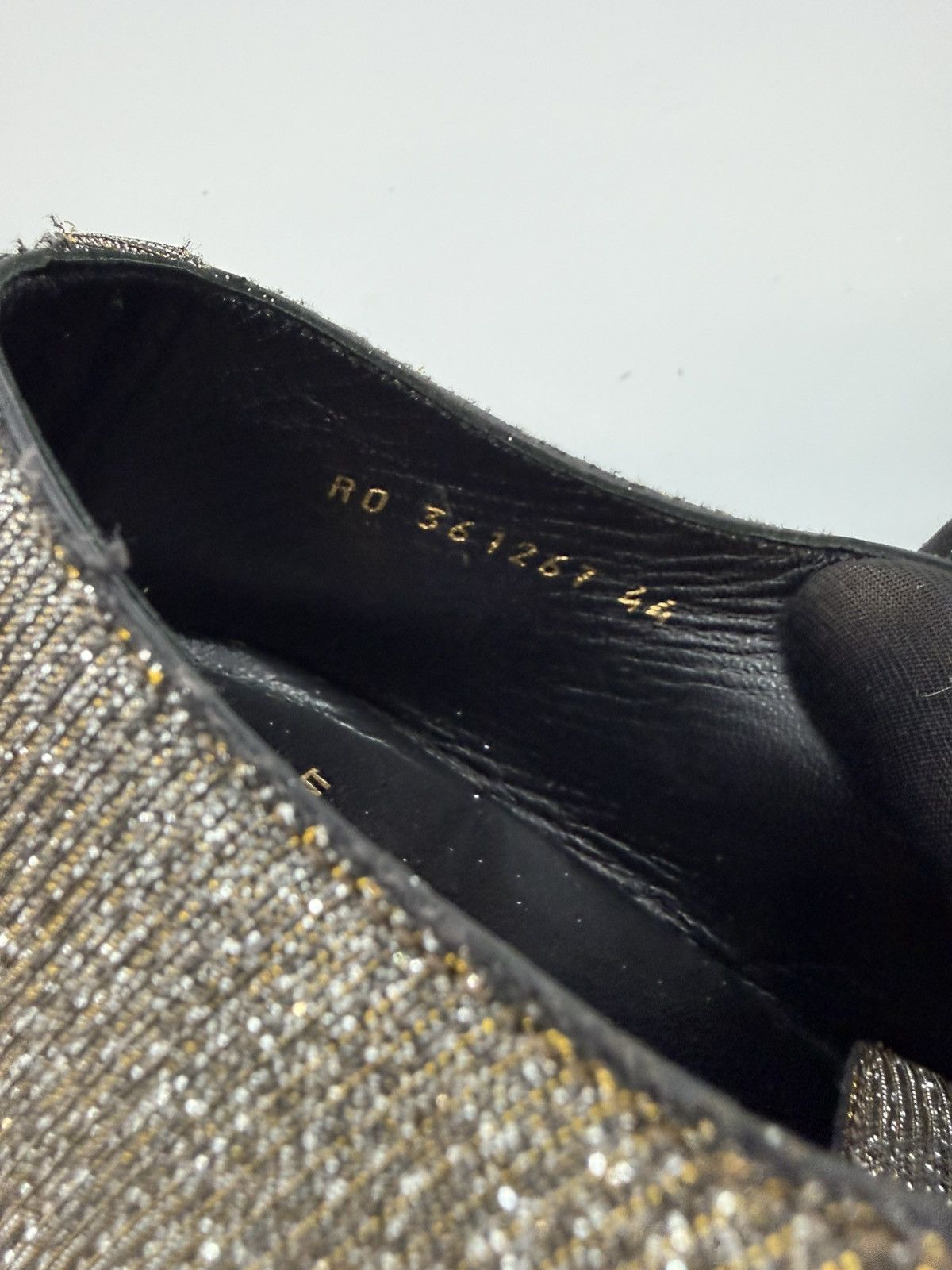 Saint Laurent Paris SAINT LAURENT PARIS-Gold/Silver Lurex Metallic Oxford Derby Size US 11 / EU 44 - 14 Thumbnail