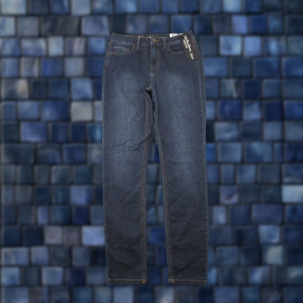 Vintage Natural Reflections Women's High Rise Skinny Dark Wash Stretch Jeans SZ 10A NEW Size 32" / US 10 / IT 46 - 1 Thumbnail
