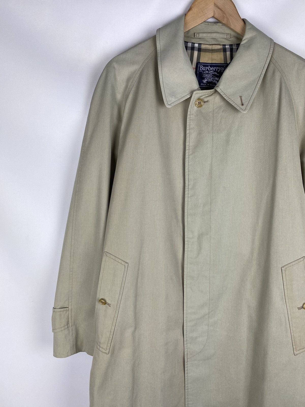 Burberry Burberrys vintage nova check lined men’s trench coat jacket Size US XXL / EU 58 / 5 - 5 Thumbnail