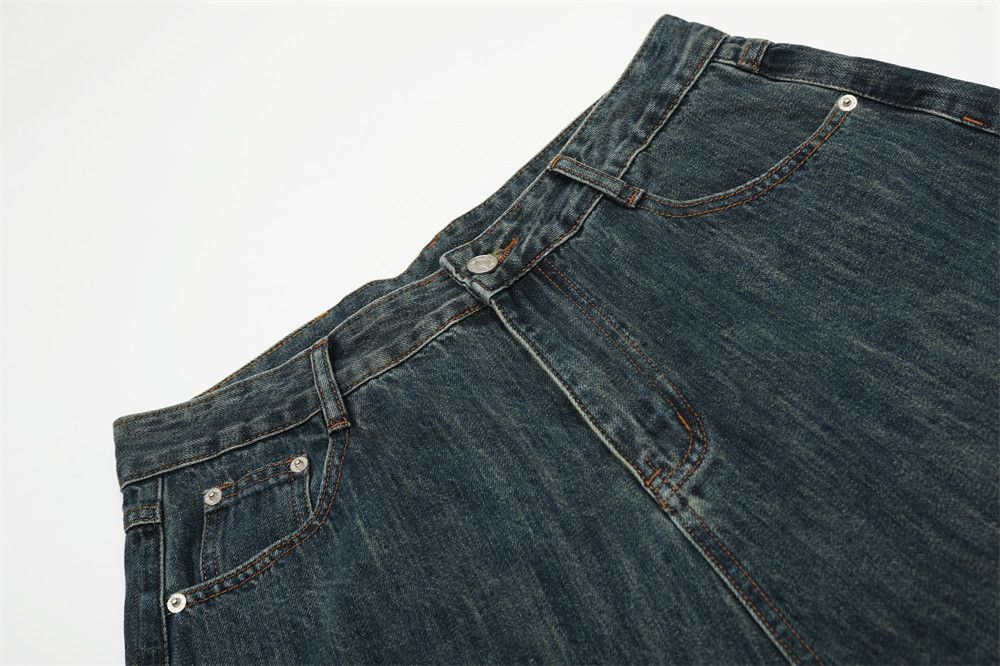 Japanese Brand × Jean Men's loose cargo vintage washed distressed denim shorts Size US 32 / EU 48 - 4 Thumbnail