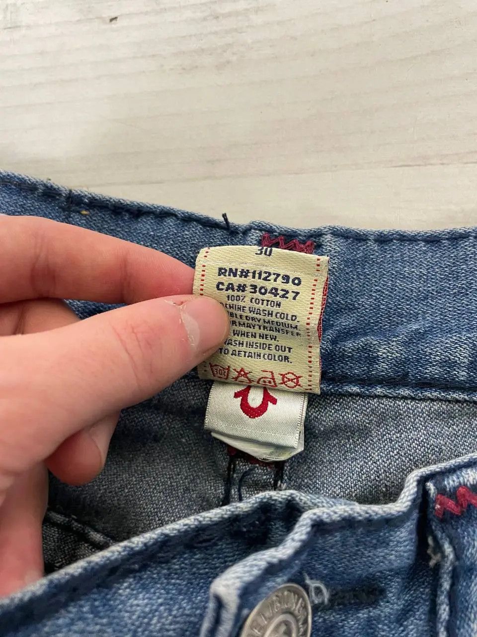 True Religion Vintage True Religion Denim Jeans Y2K Size US 30 / EU 46 - 10 Thumbnail