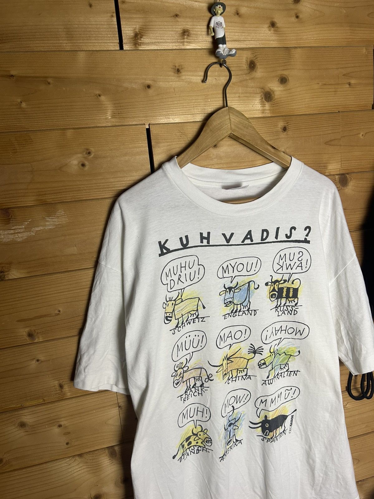 Vintage Vintage 90s Kuhvadis single stitch t shirt Size US XL / EU 56 / 4 - 2 Thumbnail