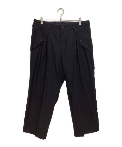 Yohji Yamamoto Yohji Yamamoto pour homme M-FRONT 1 TUCK PANTS Size US 36 / EU 52 - 1 Thumbnail