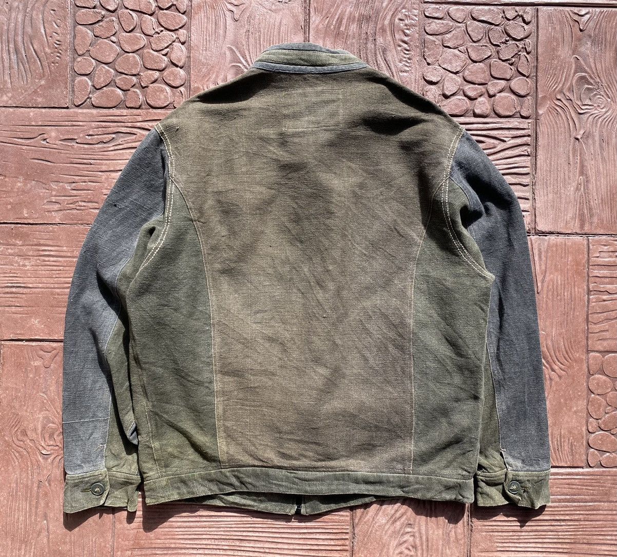 atmos 🔥Rare ATMOSPHERE Denim Reconstructed Jacket Like Kapital Size US XL / EU 56 / 4 - 17 Thumbnail