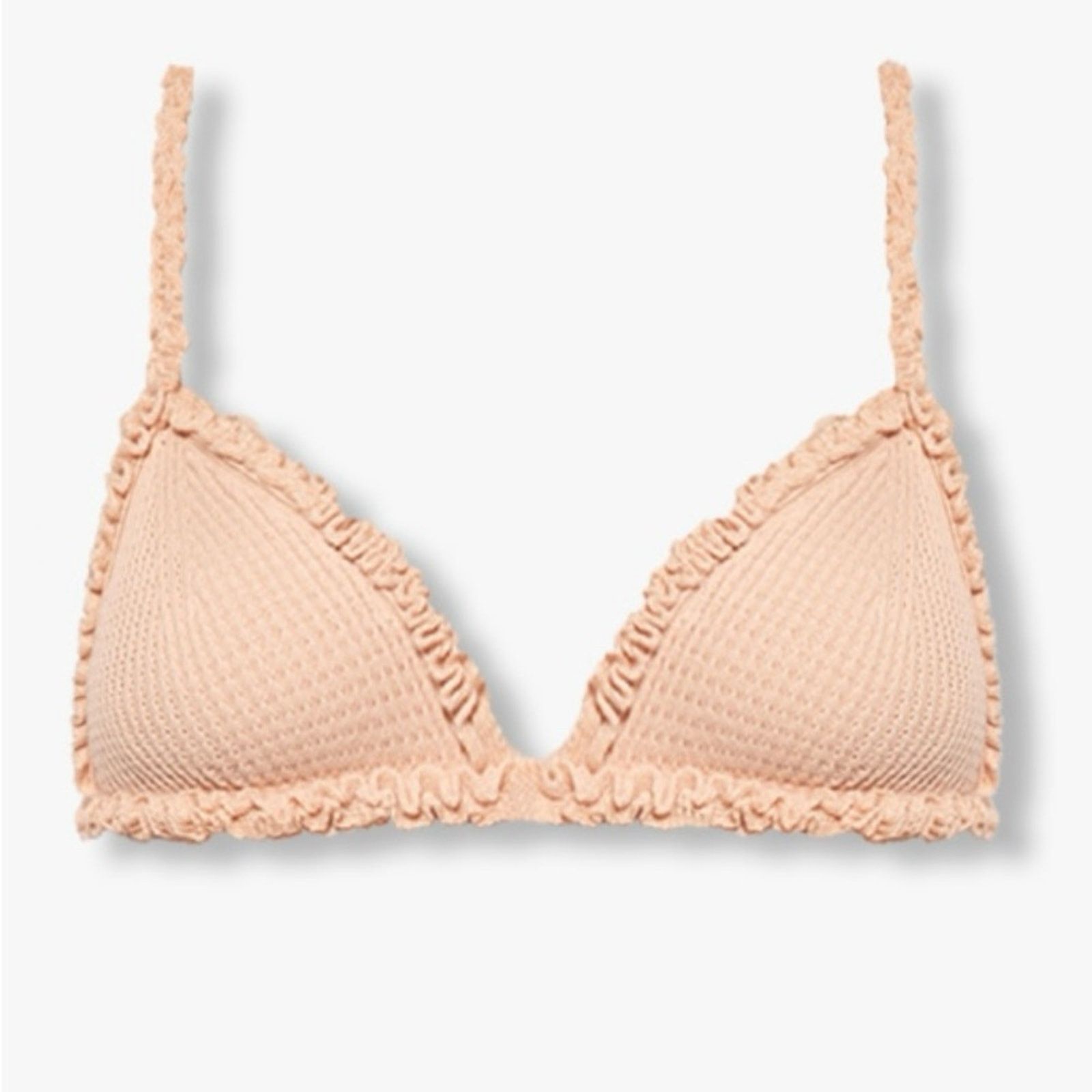 Ulla Johnson NWOT Ulla Johnson $230 Peach Knit Triangle Bralette Size S Size S / US 4 / IT 40 - 3 Thumbnail