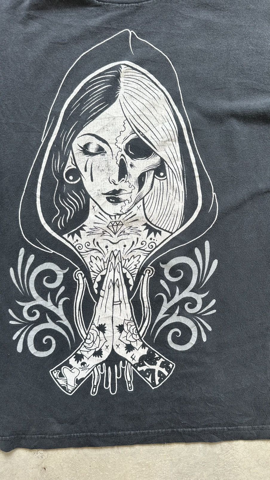 Tateossian × Vintage FATAL TATTOES LADY PRINT TEE Size US XL / EU 56 / 4 - 2 Thumbnail