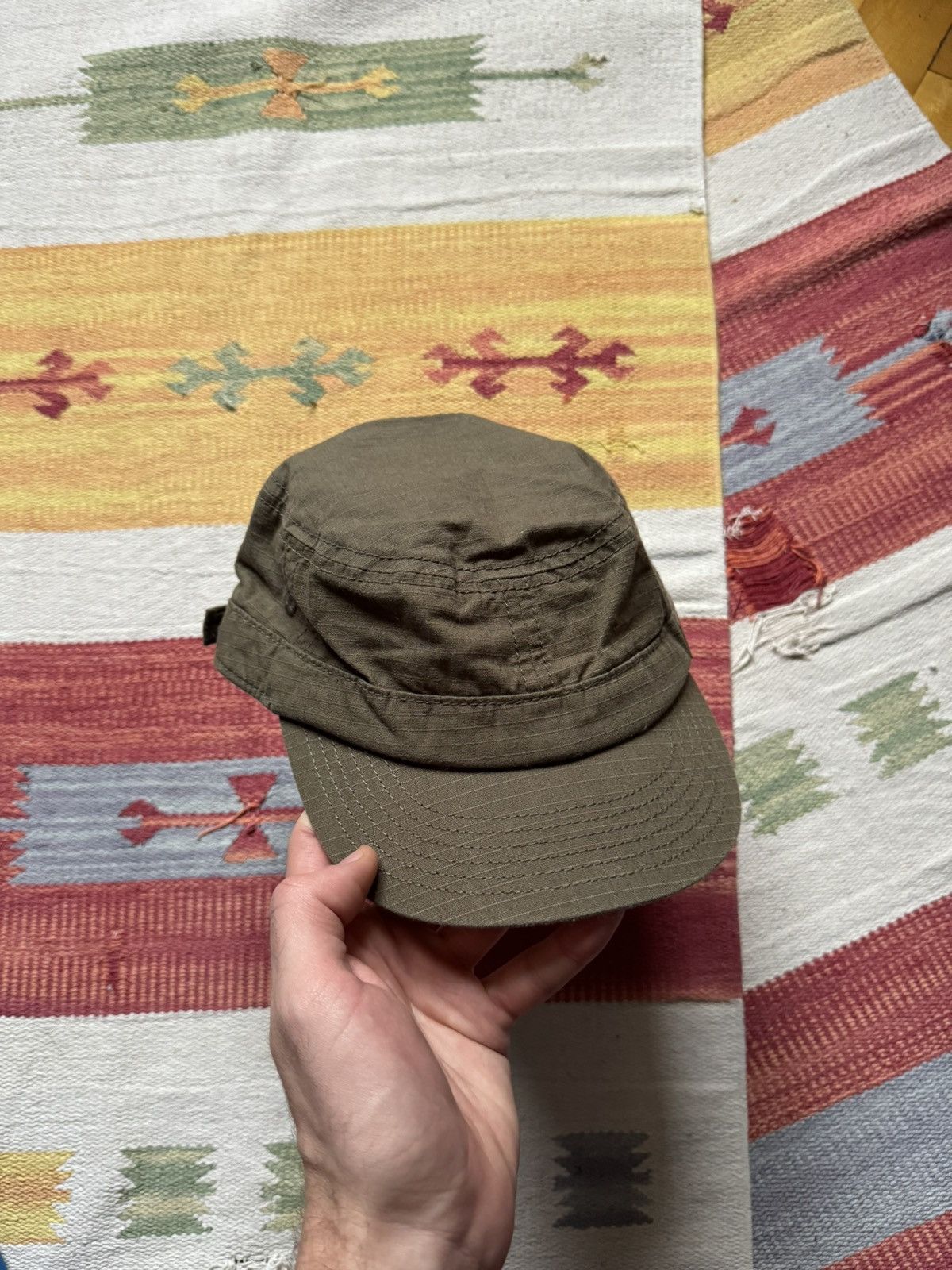 Quiksilver Quiksilver Australia Khaki Military Hat Size ONE SIZE - 2 Thumbnail