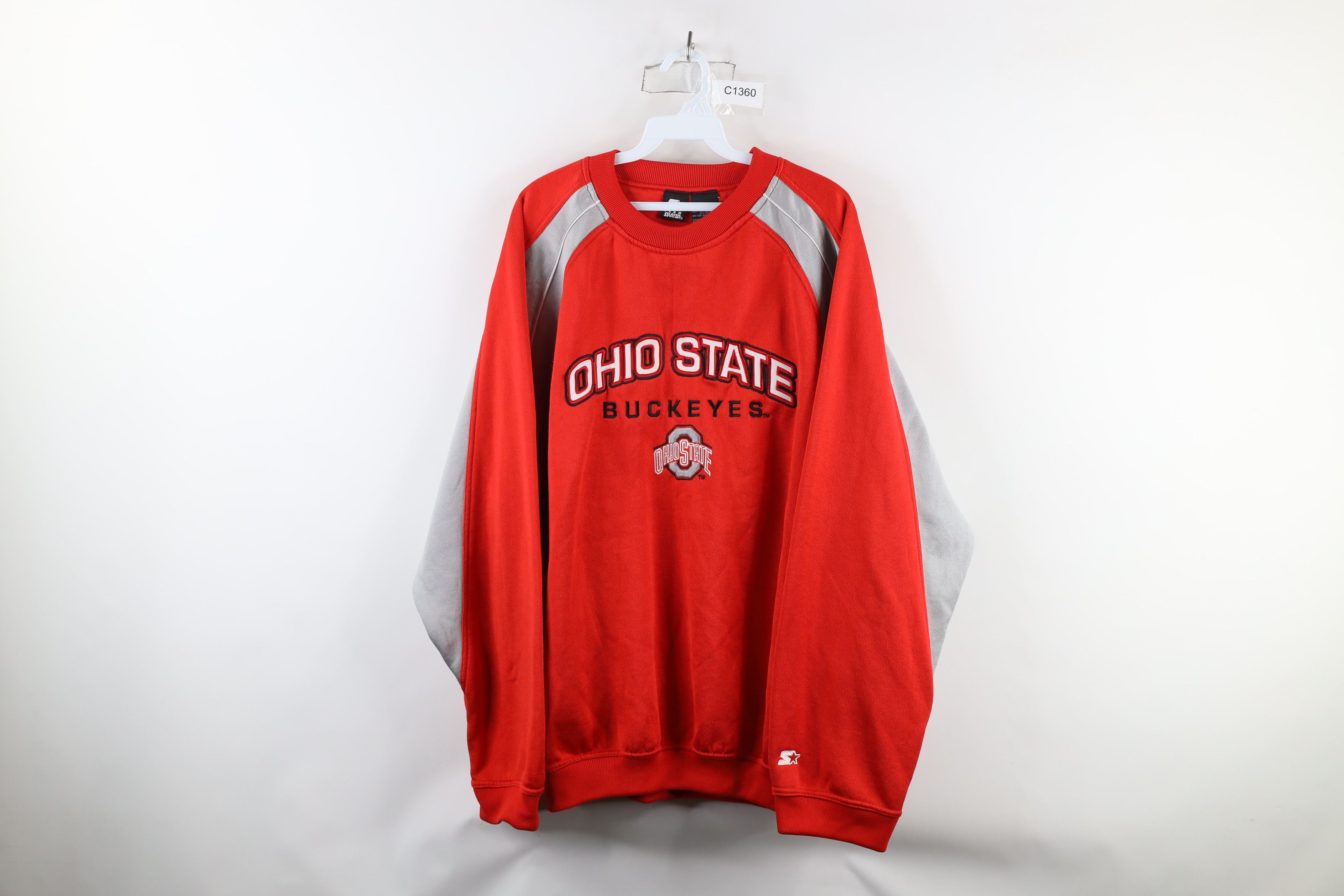 Starter × Vintage Vintage 90s Starter Heavyweight State University Sweatshirt Size US XL / EU 56 / 4 - 1 Thumbnail